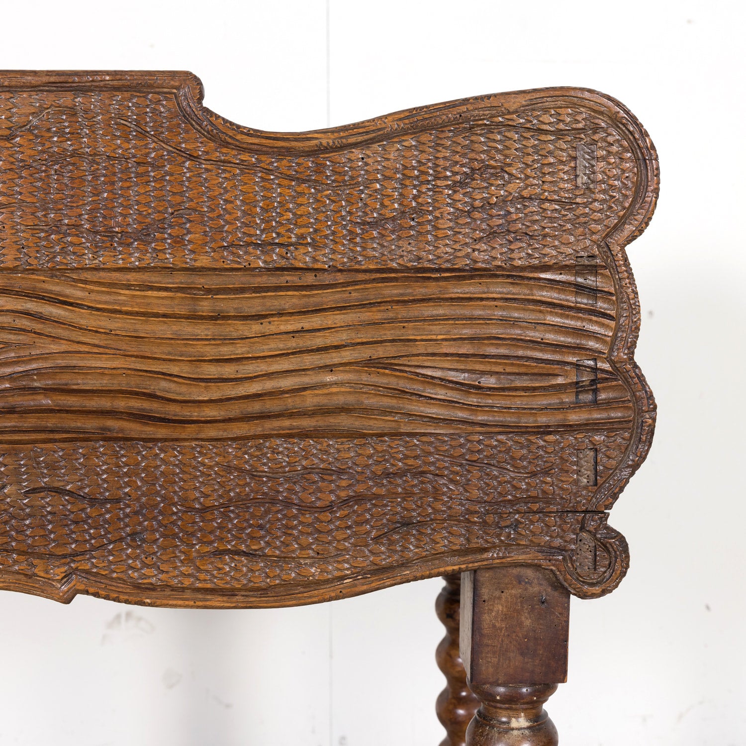 19th Century French Hand Carved Walnut Black Forest Jardiniére or Planter