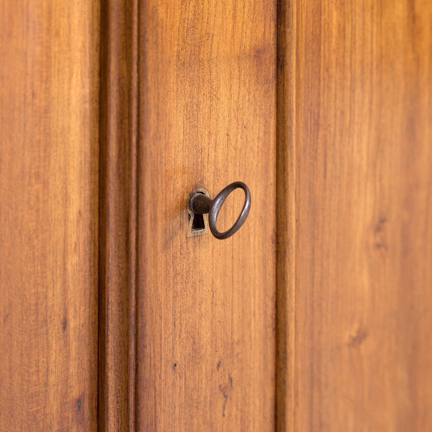 Monumental Antique French Directoire Style Cherry Bibliotheque or Bookcase