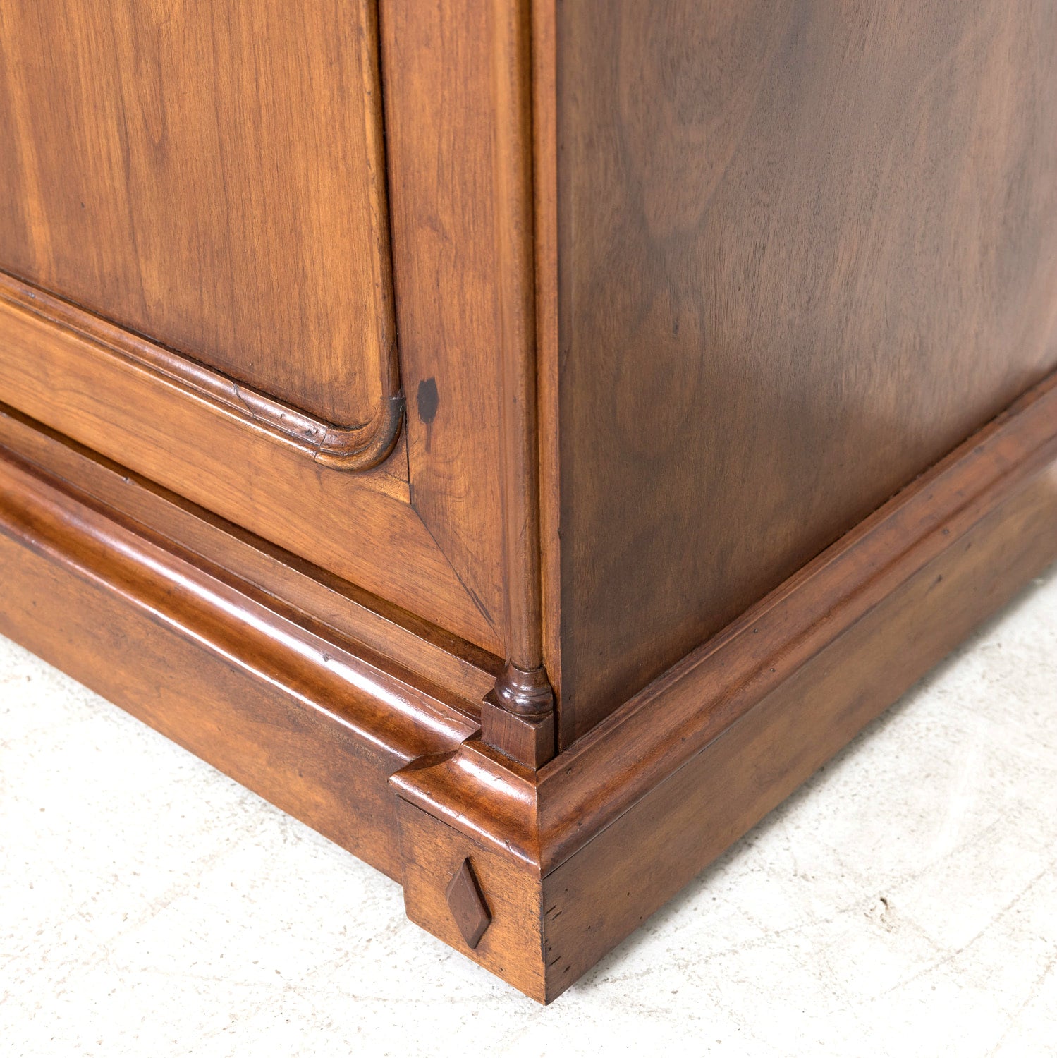 Monumental Antique French Directoire Style Cherry Bibliotheque or Bookcase