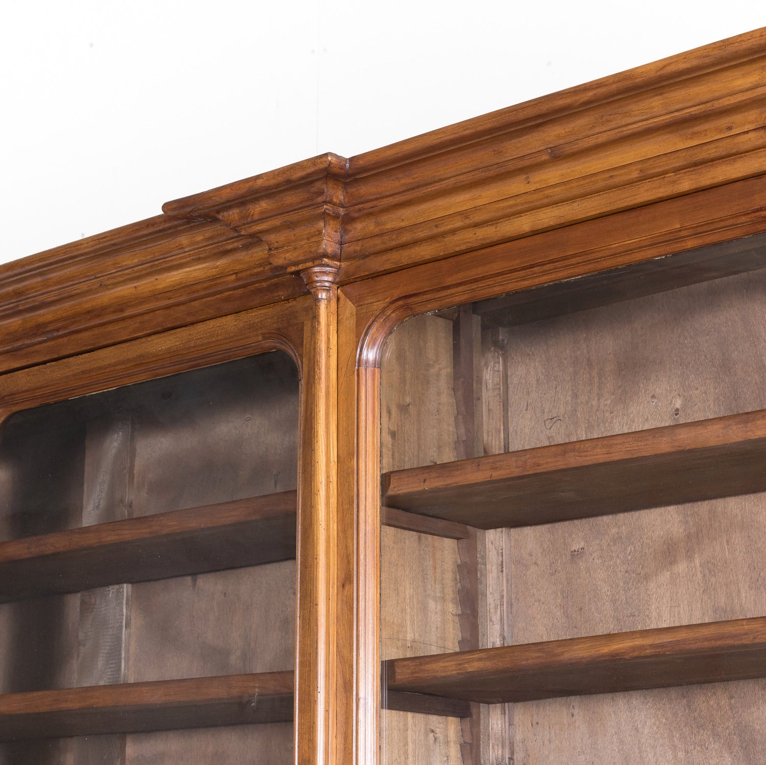 Monumental Antique French Directoire Style Cherry Bibliotheque or Bookcase