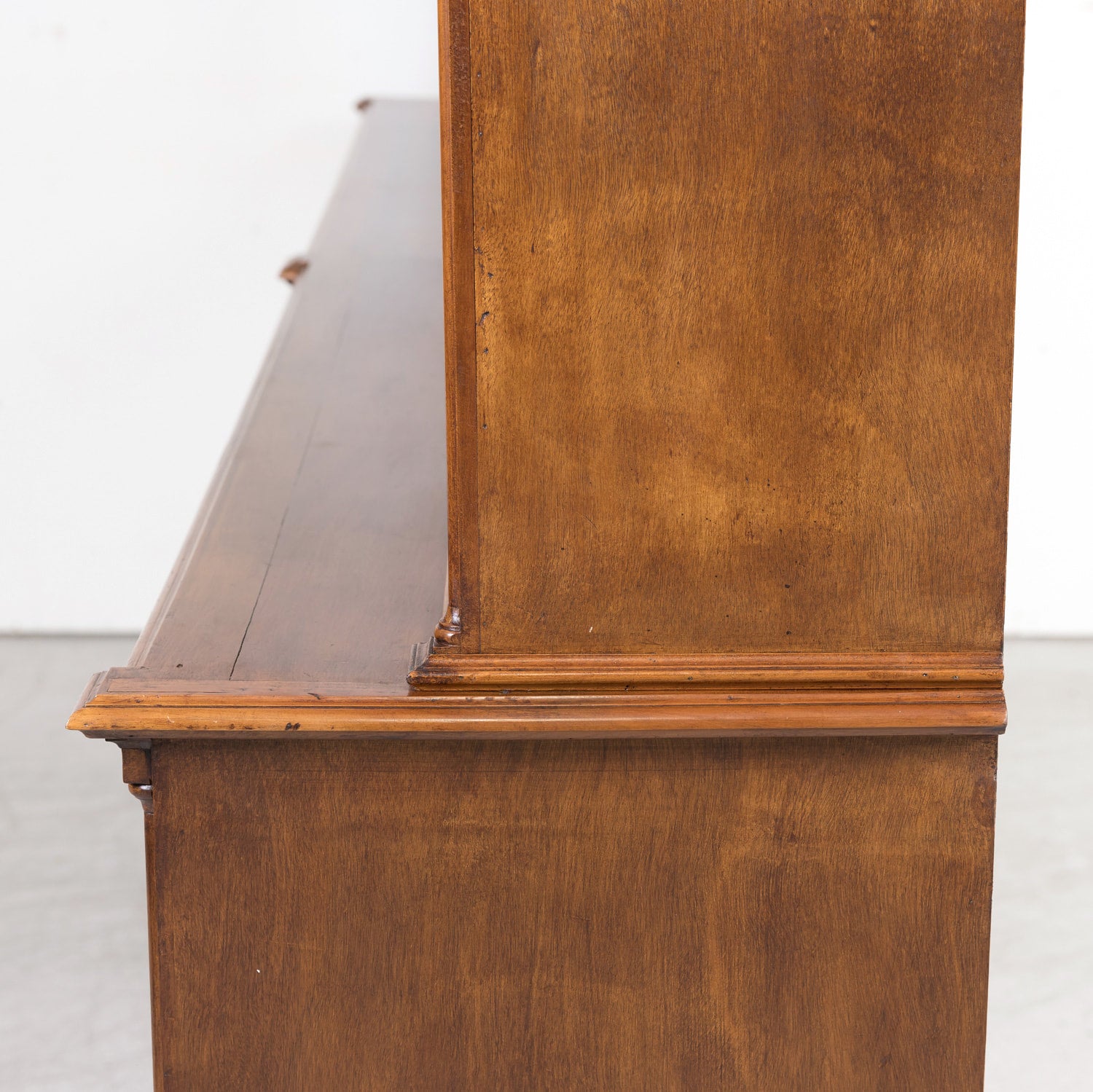 Monumental Antique French Directoire Style Cherry Bibliotheque or Bookcase