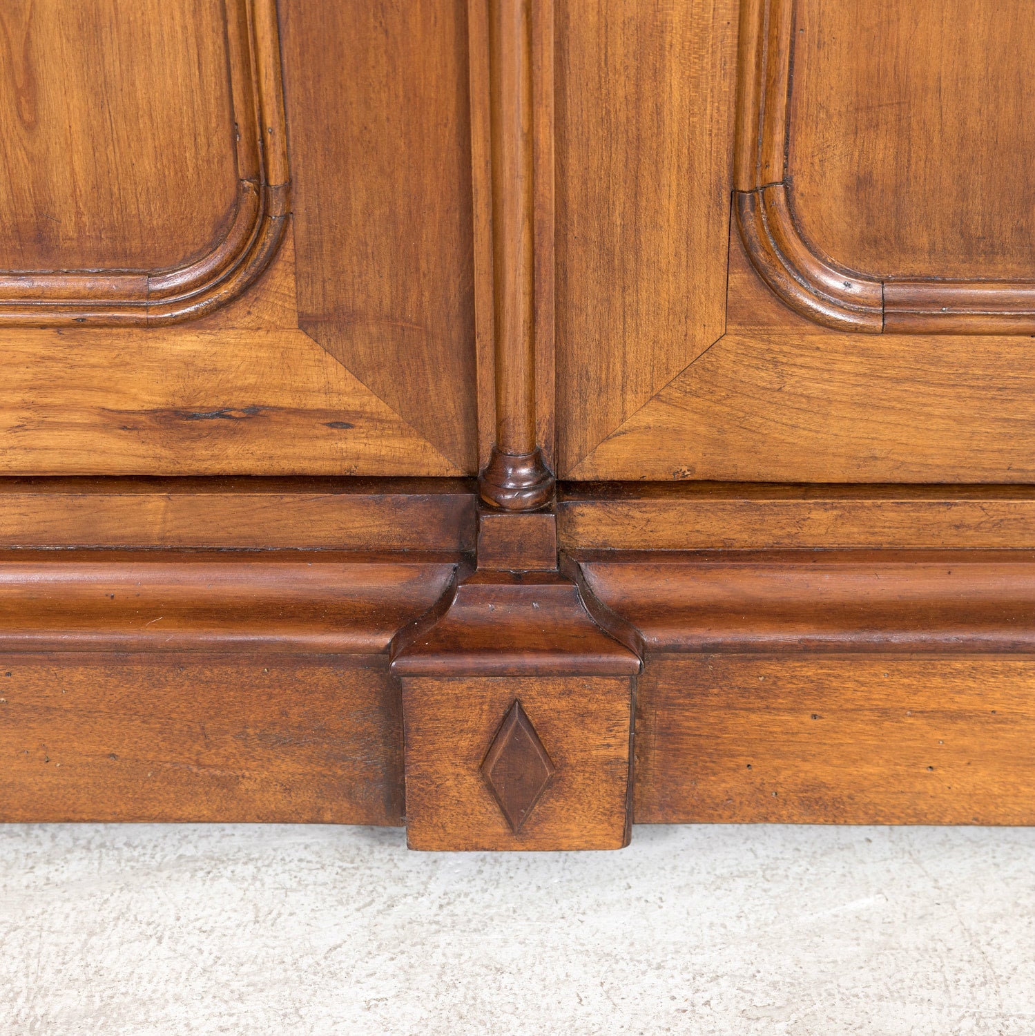 Monumental Antique French Directoire Style Cherry Bibliotheque or Bookcase