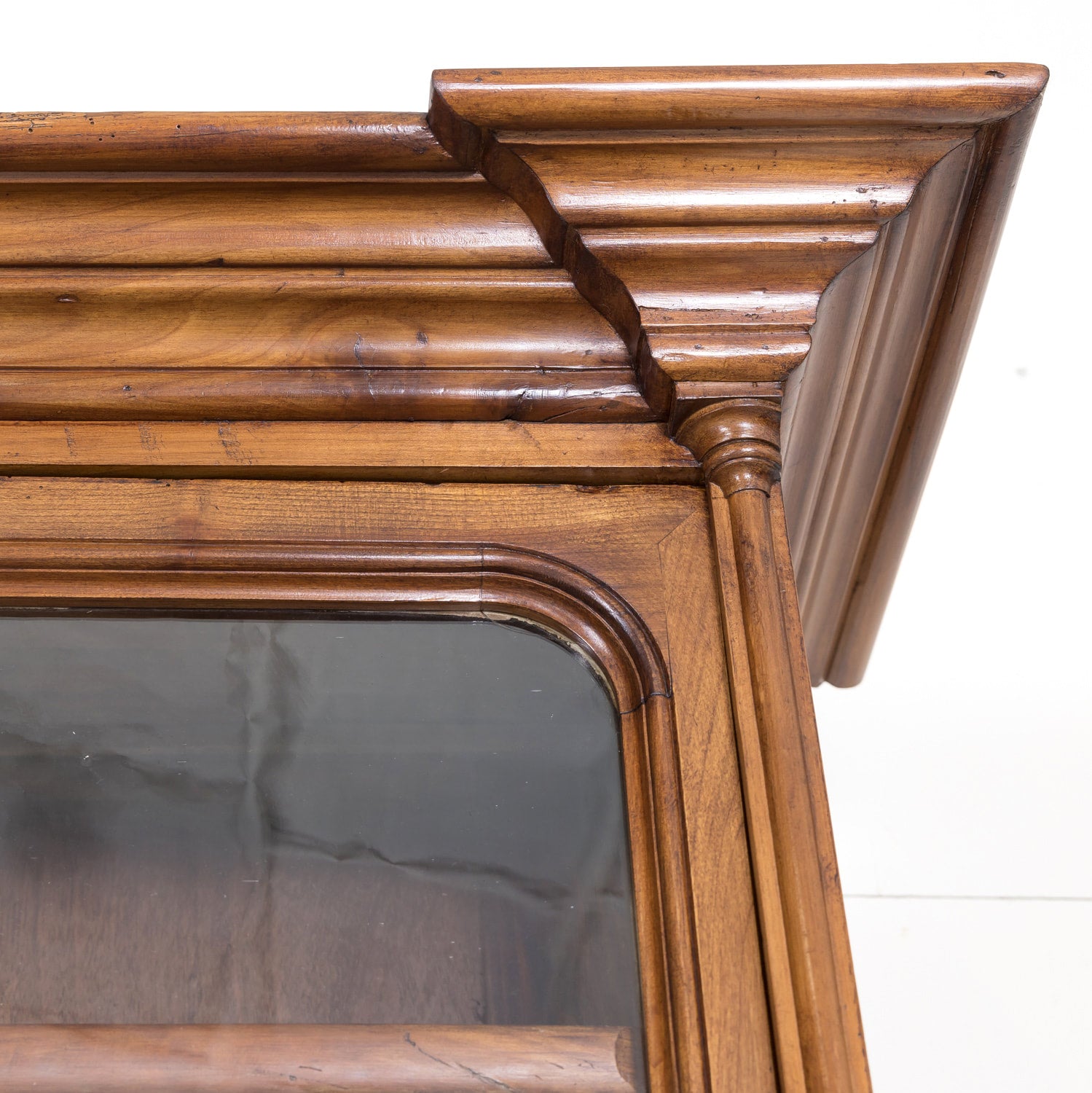 Monumental Antique French Directoire Style Cherry Bibliotheque or Bookcase