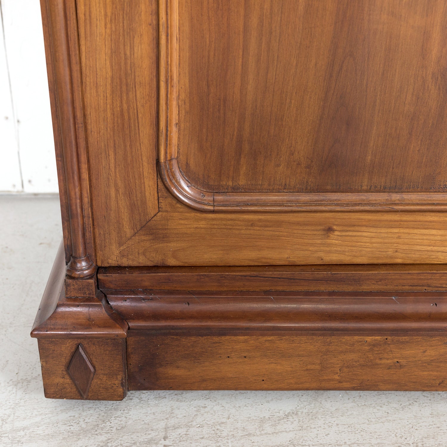 Monumental Antique French Directoire Style Cherry Bibliotheque or Bookcase