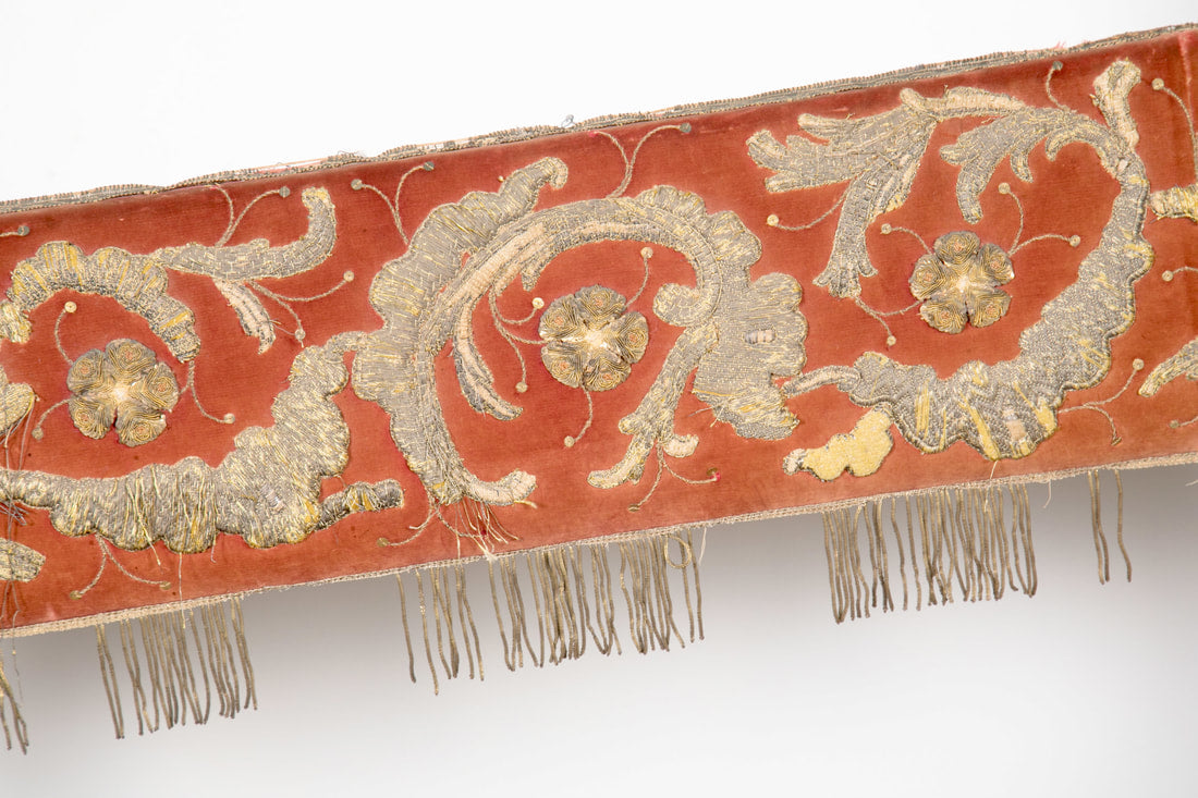 Pair of 18th Century Carved and Painted Baroque Tuscan Arm Benches  