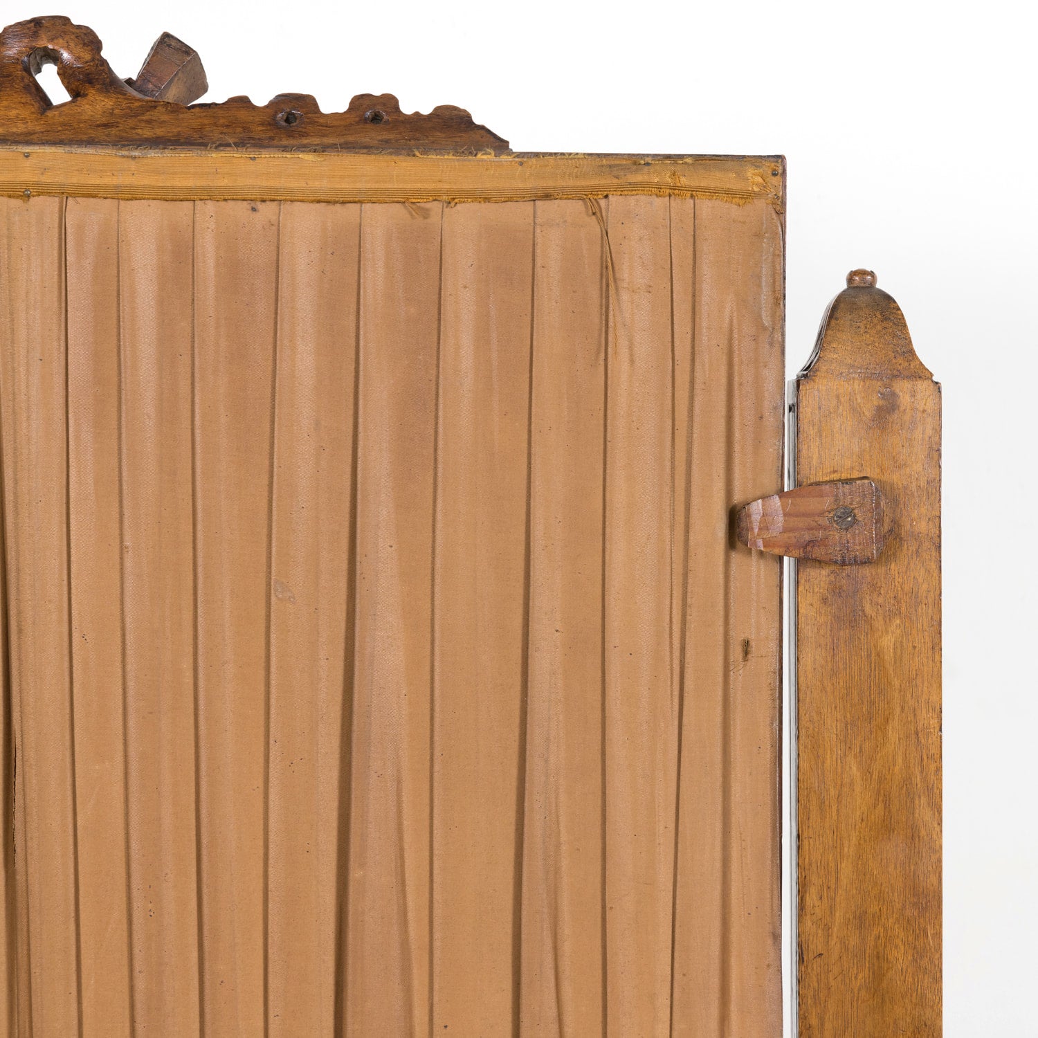 Exceptional 19th Century French Louis XVI Style Carved Walnut Beveled Cheval Dressing Mirror