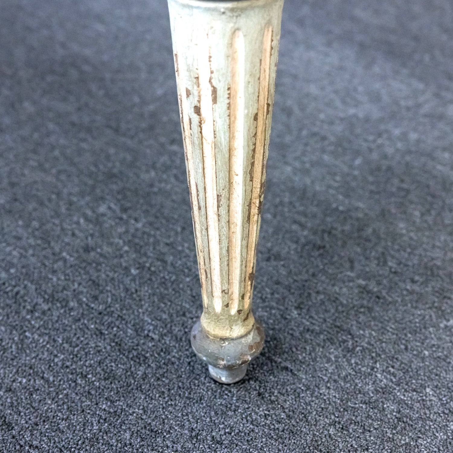 Grand Painted Italian 19th Century Louis XVI Style Dining Table with Leaves