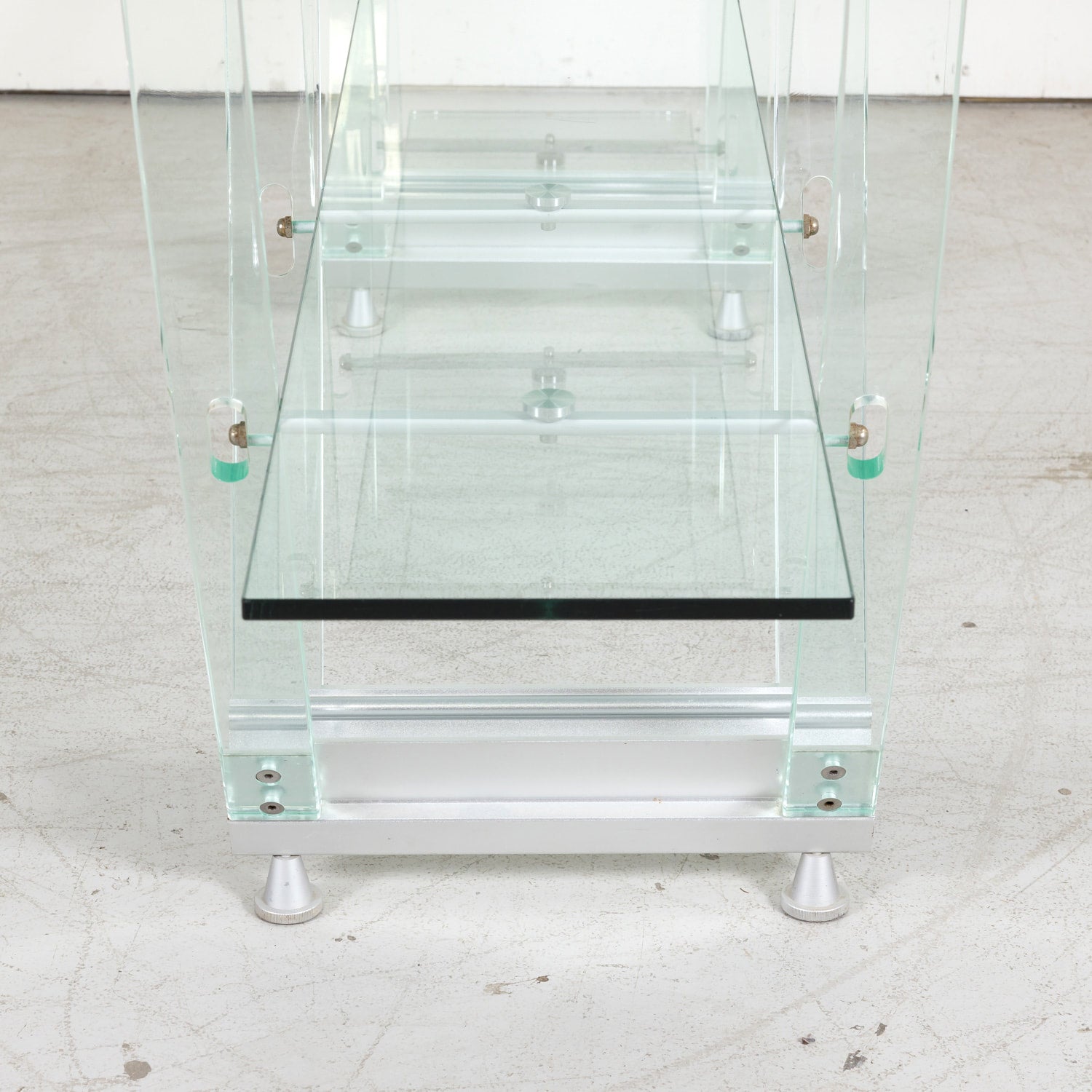 Vintage Post-Modern Italian Acrylic and Glass Bookcase or Display Unit