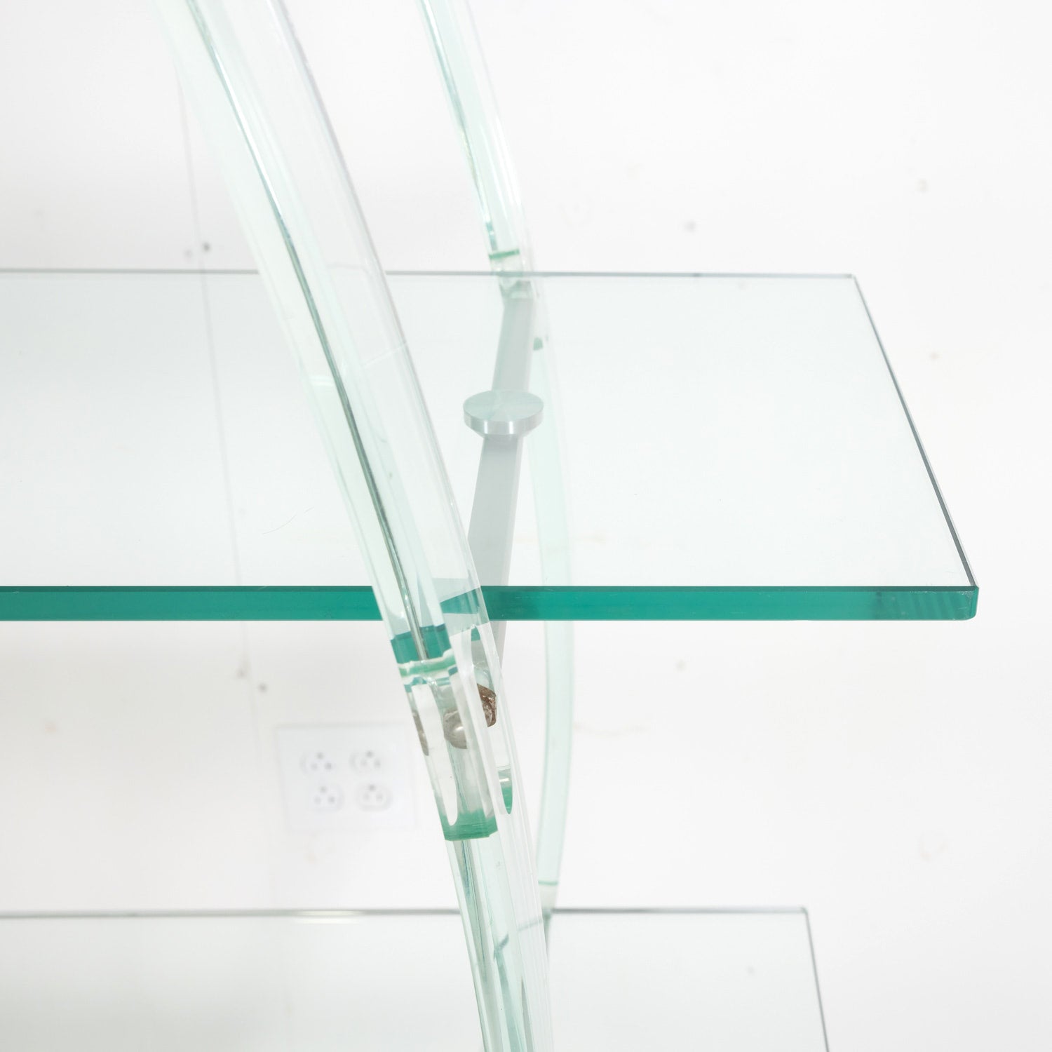 Vintage Post-Modern Italian Acrylic and Glass Bookcase or Display Unit