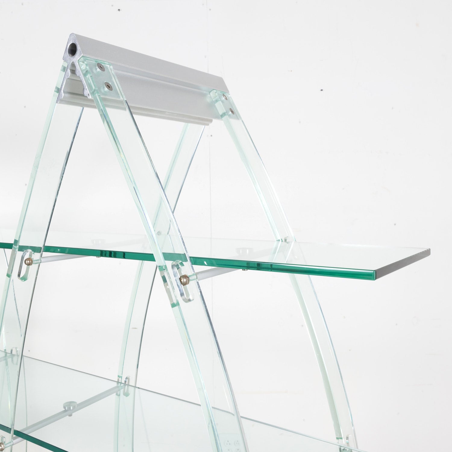 Vintage Post-Modern Italian Acrylic and Glass Bookcase or Display Unit