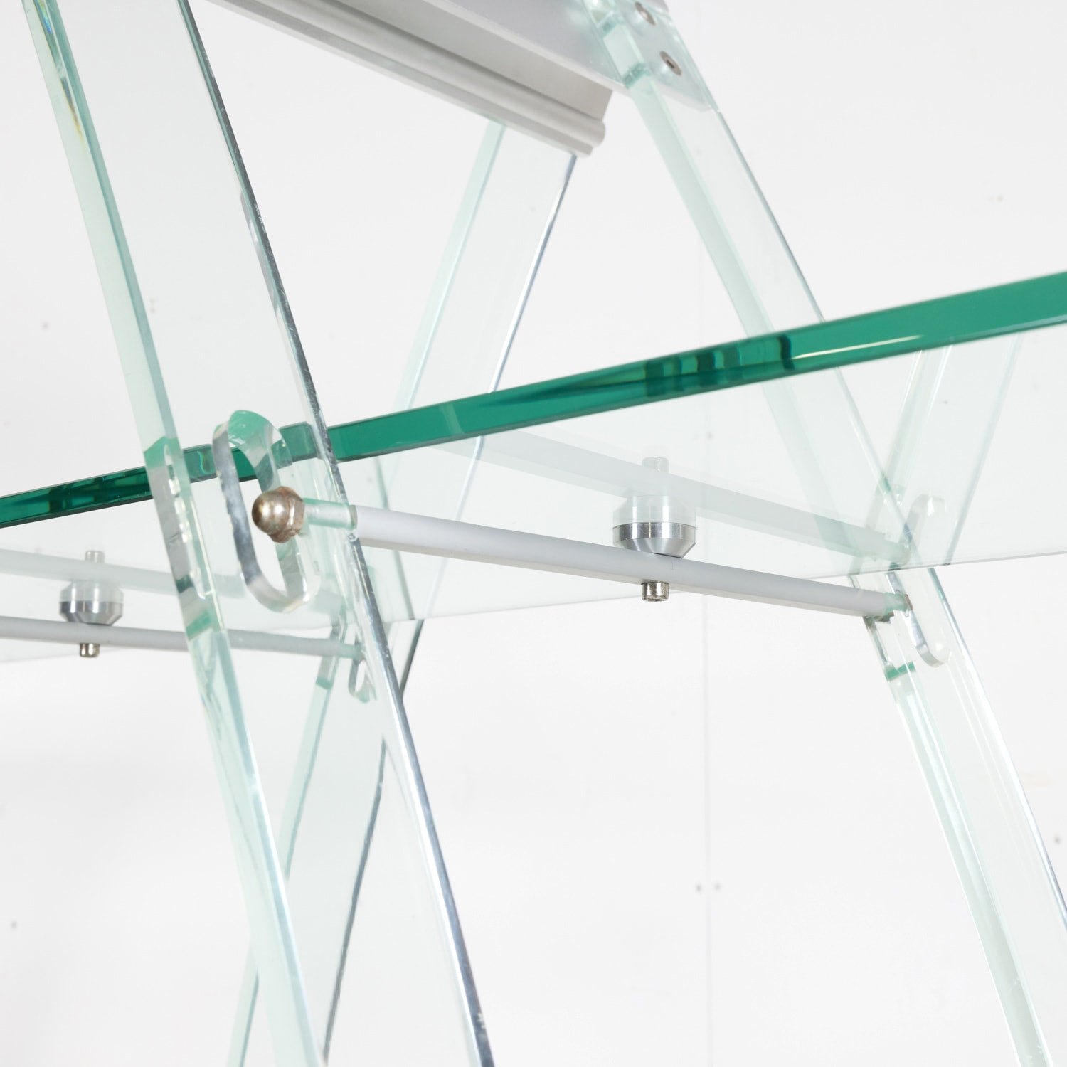 Vintage Post-Modern Italian Acrylic and Glass Bookcase or Display Unit