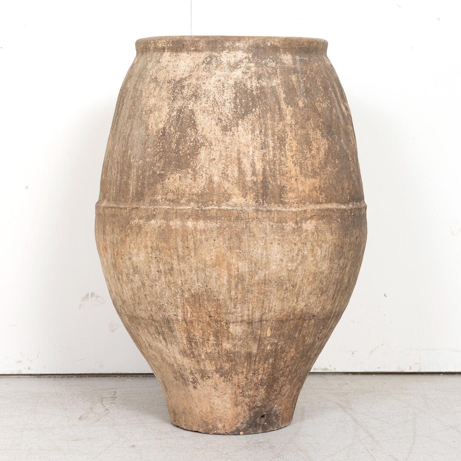 Large Antique Spanish Terracotta Olive Jar