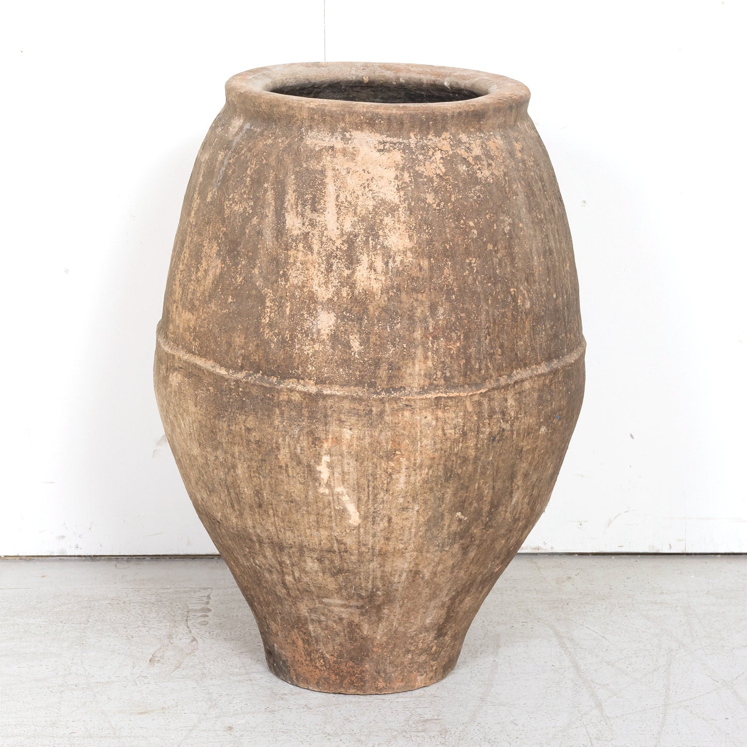 Large Antique Spanish Terracotta Olive Jar