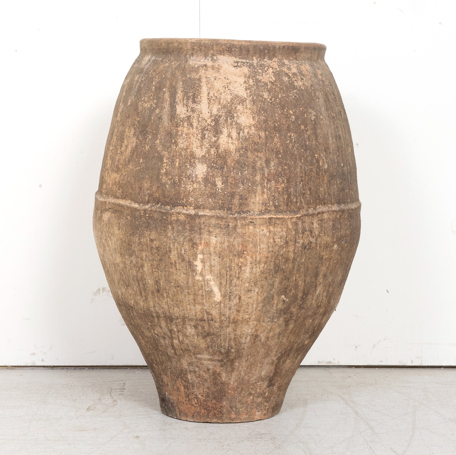 Large Antique Spanish Terracotta Olive Jar