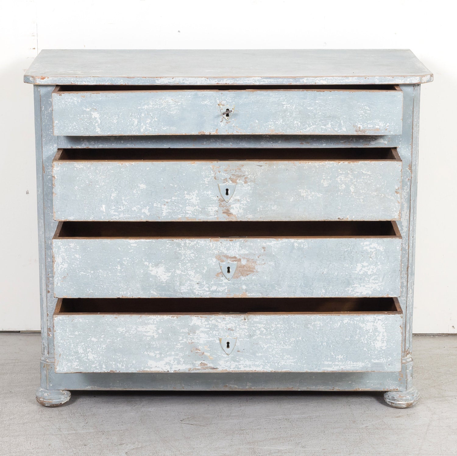 19th Century French Louis Philippe Style Petite Painted Commode