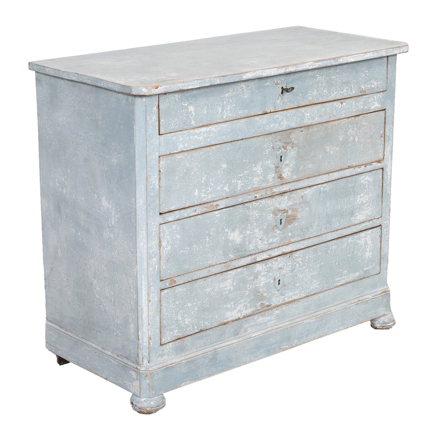 19th Century French Louis Philippe Style Petite Painted Commode