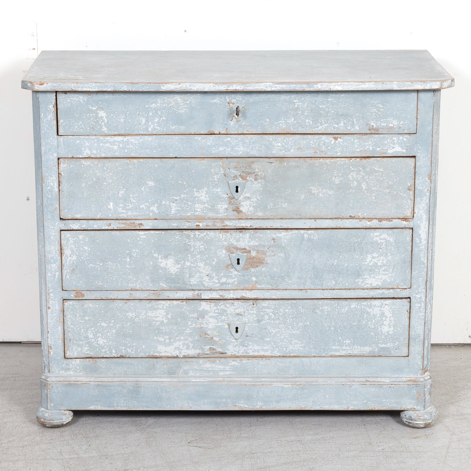 19th Century French Louis Philippe Style Petite Painted Commode