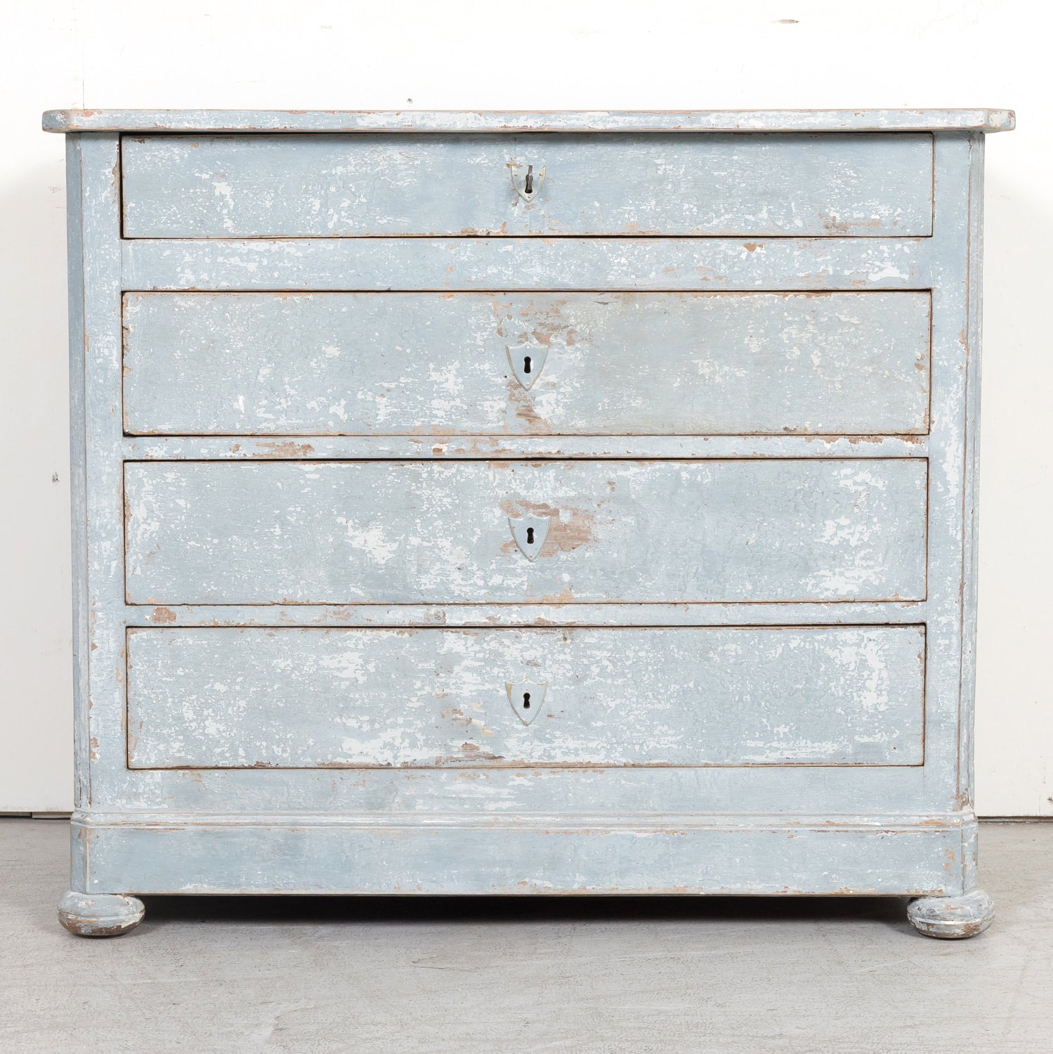 19th Century French Louis Philippe Style Petite Painted Commode