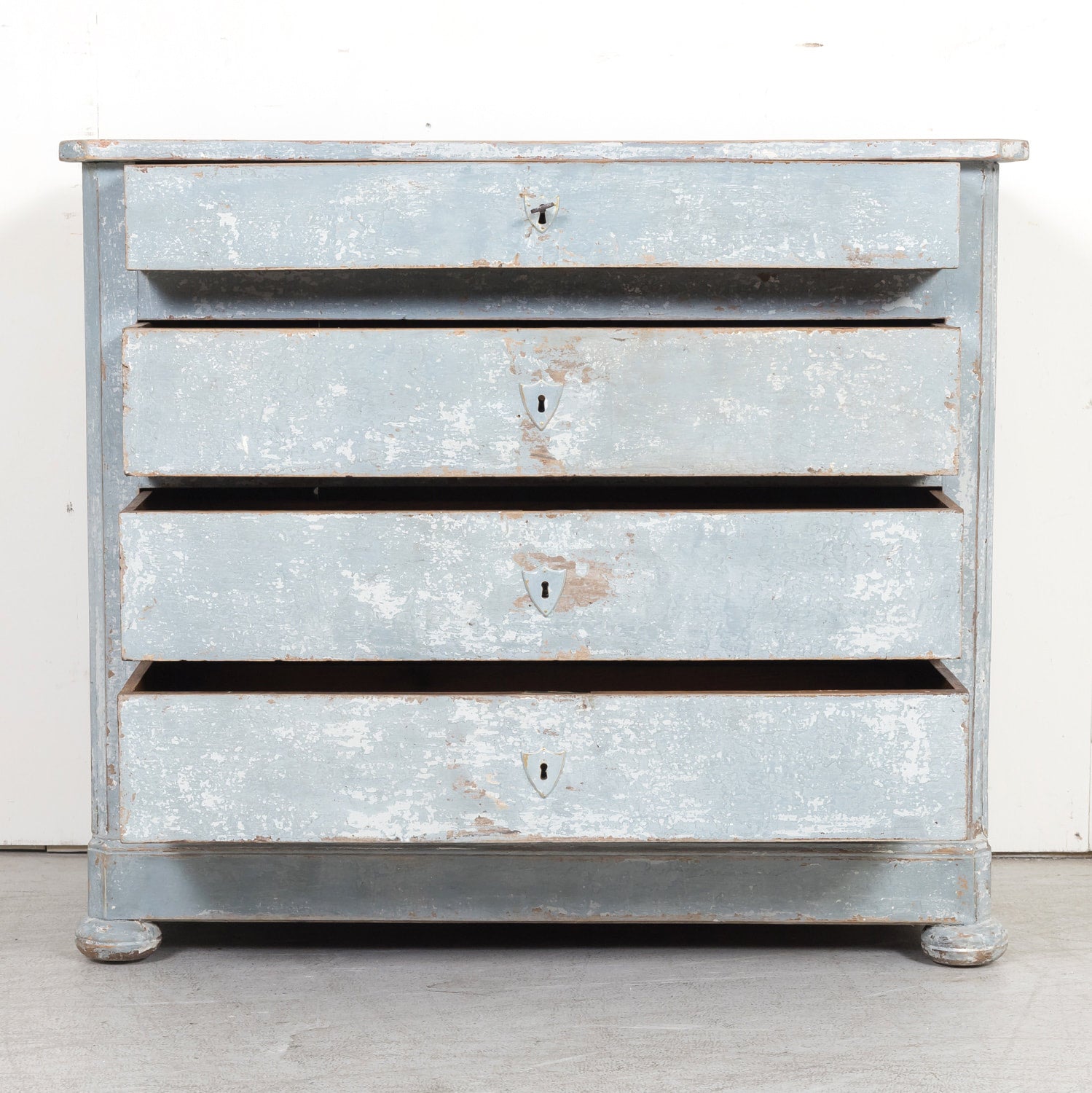 19th Century French Louis Philippe Style Petite Painted Commode