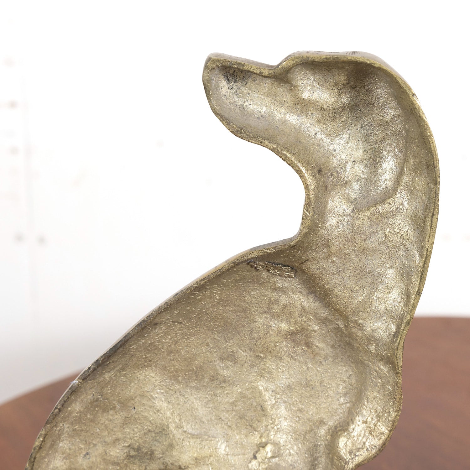 Pair of 19th Century English Brass Hunting Dog Doorstops or Bookends