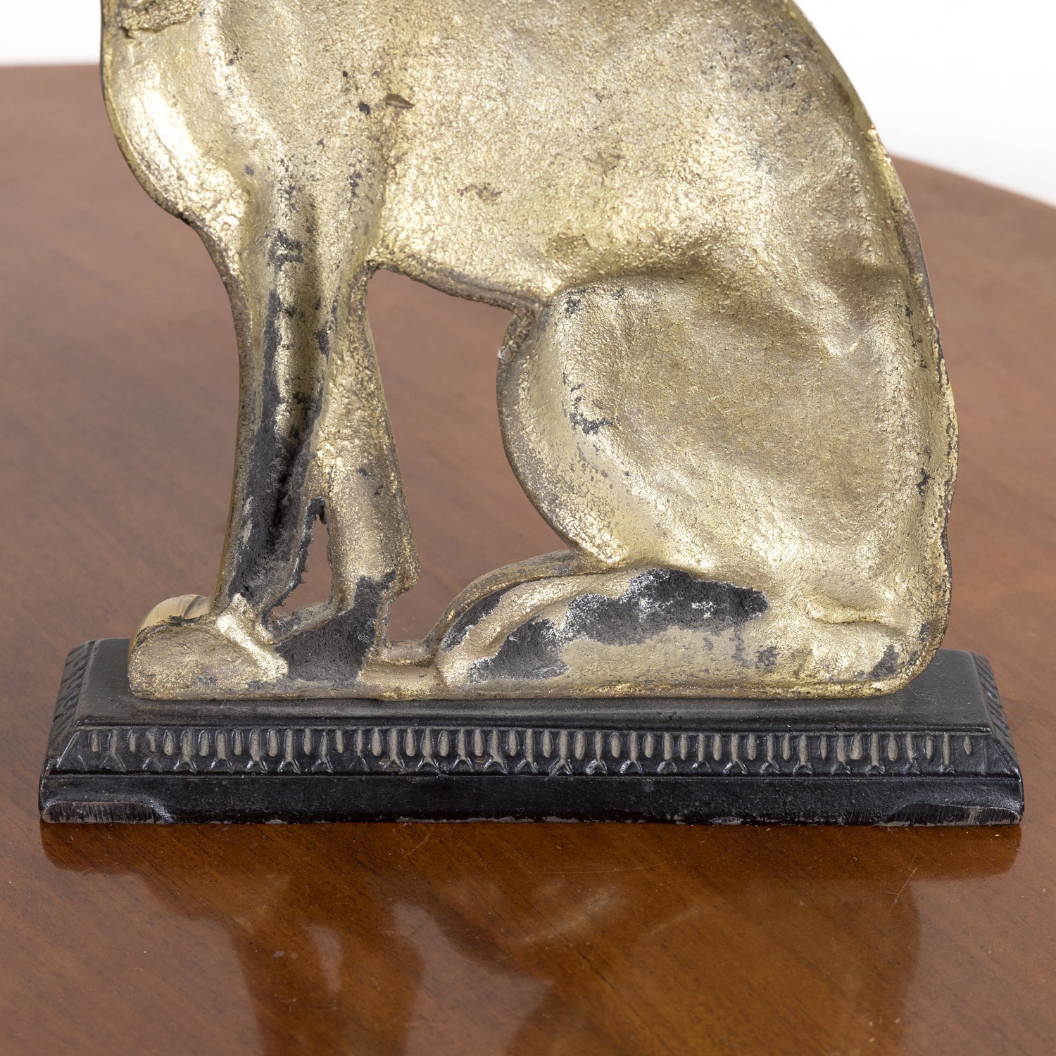 Pair of 19th Century English Brass Hunting Dog Doorstops or Bookends