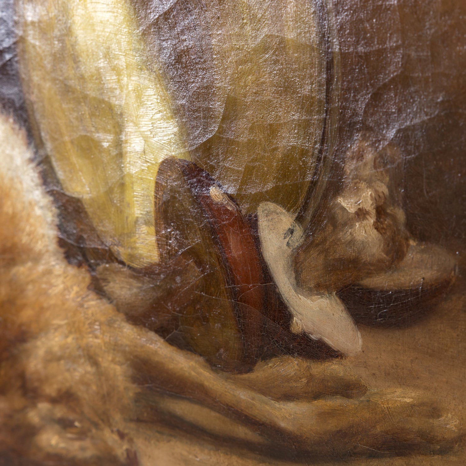 19th Century Framed Original French Oil on Canvas with Dead Game, Signed