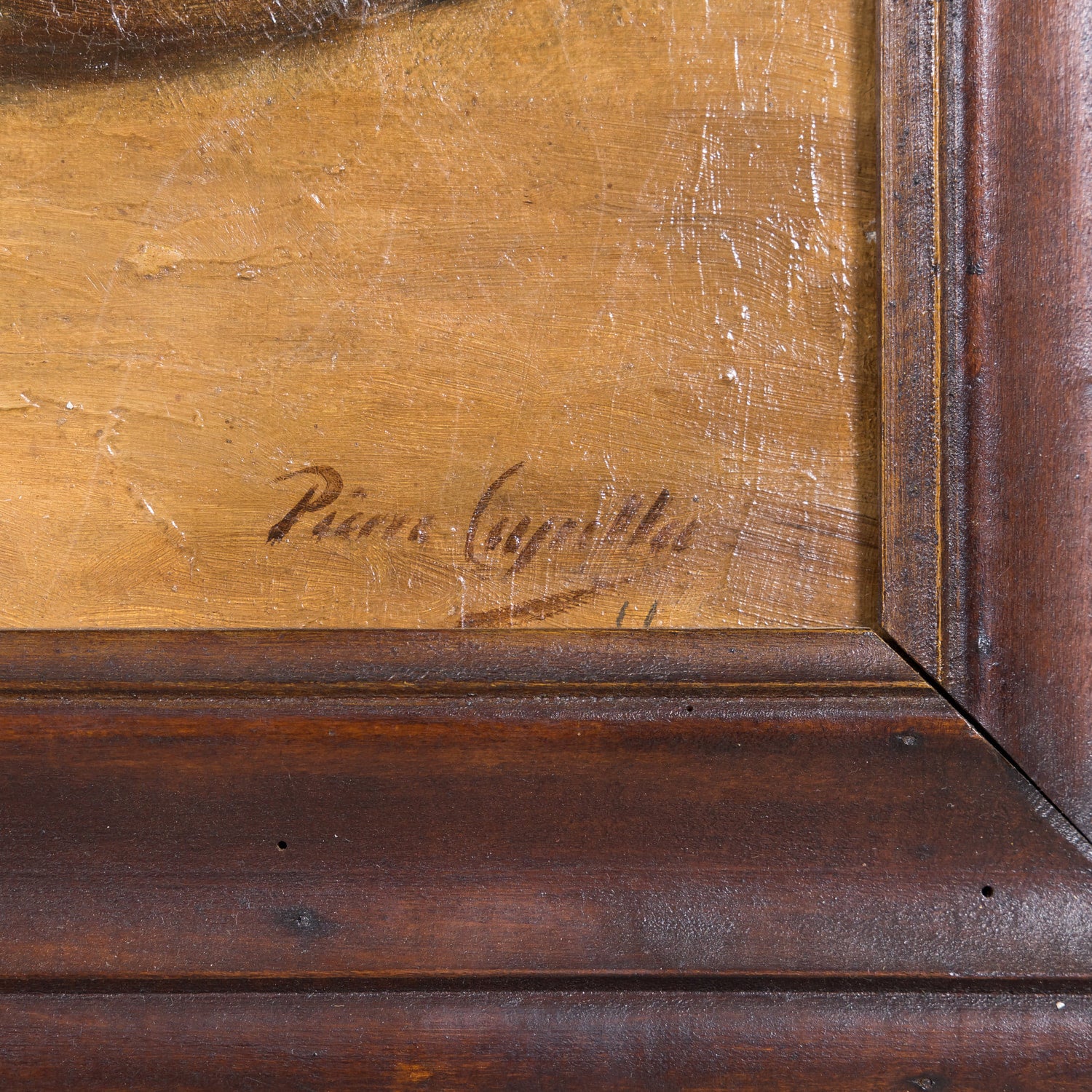 19th Century Framed Original French Oil on Canvas with Dead Game, Signed