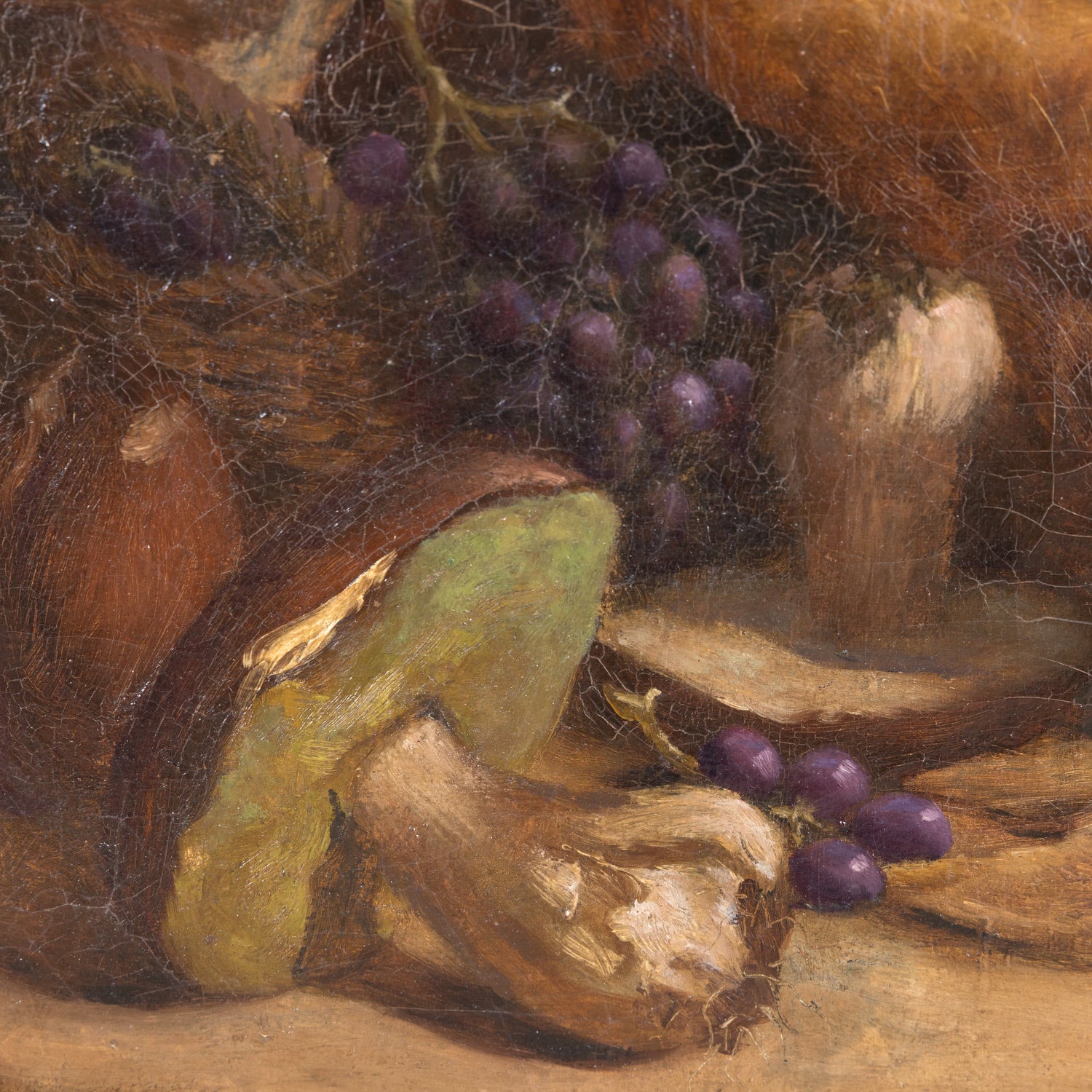 19th Century Framed Original French Oil on Canvas with Dead Game, Signed