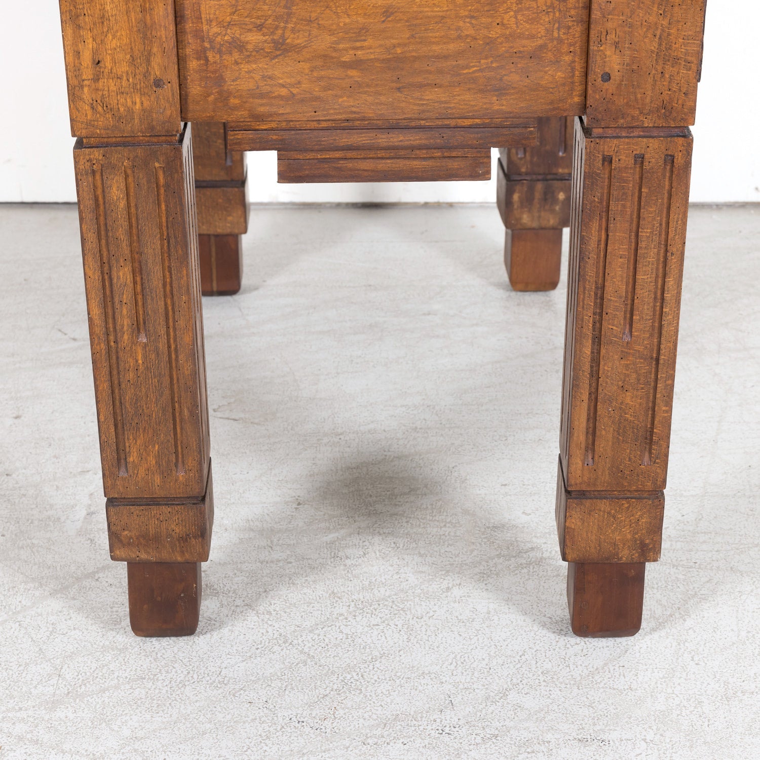 20th Century French Art Deco Period Billot de Boucher or Butcher Table by Xavier Aubert