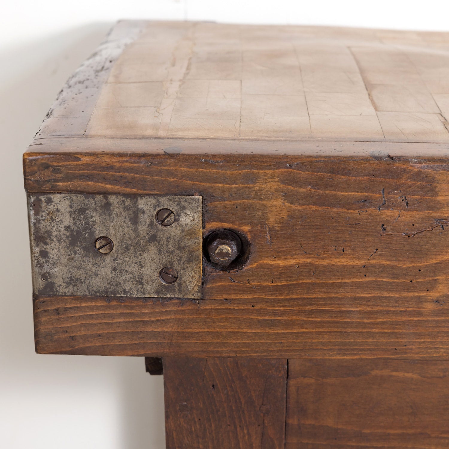 20th Century French Art Deco Period Billot de Boucher or Butcher Table by Xavier Aubert