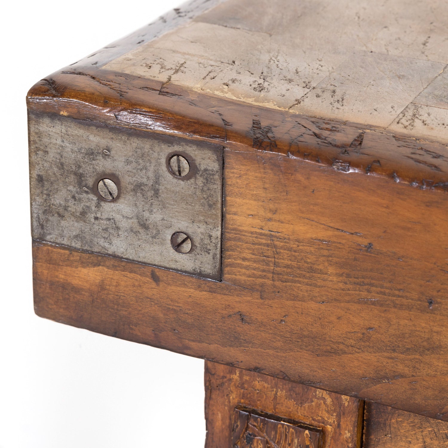 20th Century French Art Deco Period Billot de Boucher or Butcher Table by Xavier Aubert