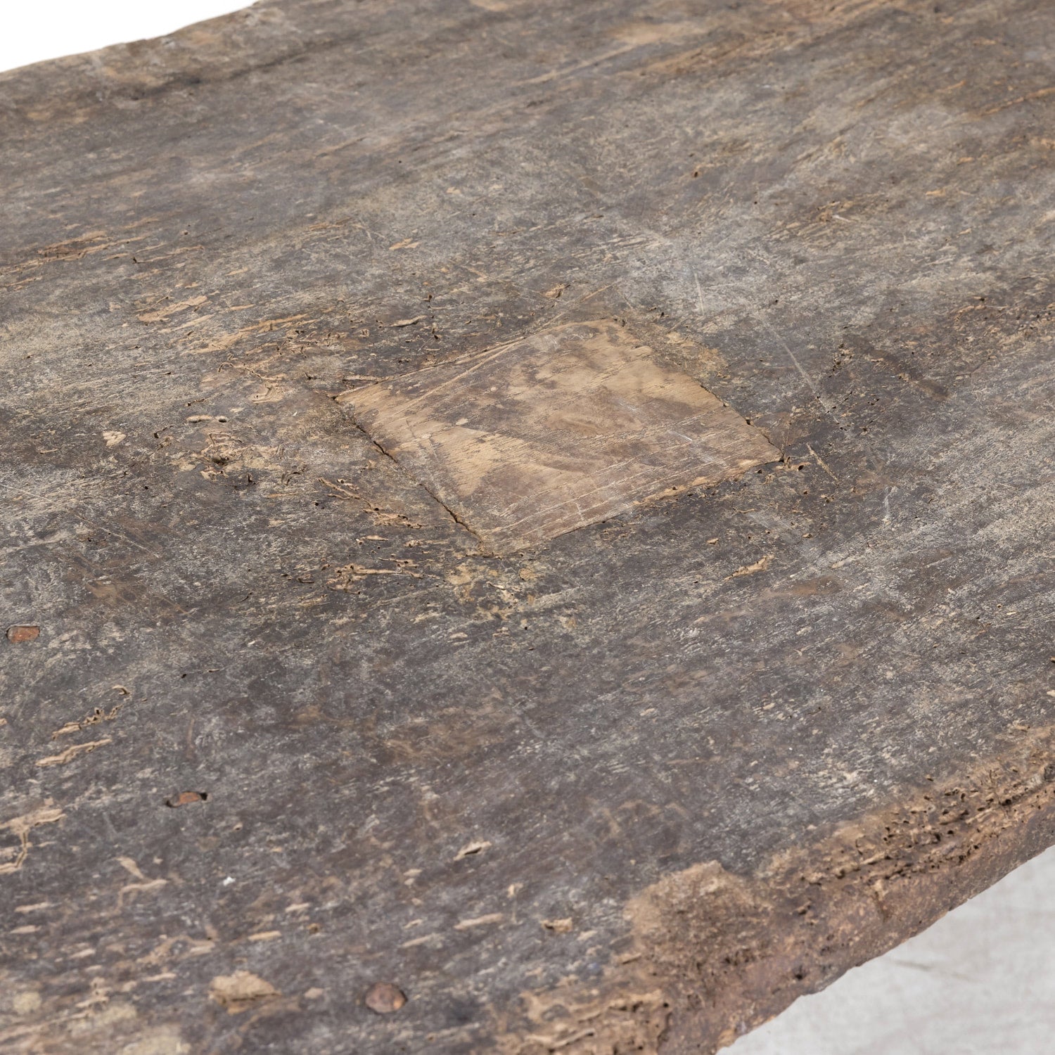 Mid-18th Century Primitive Spanish Catalan Walnut Console or Side Trestle Table