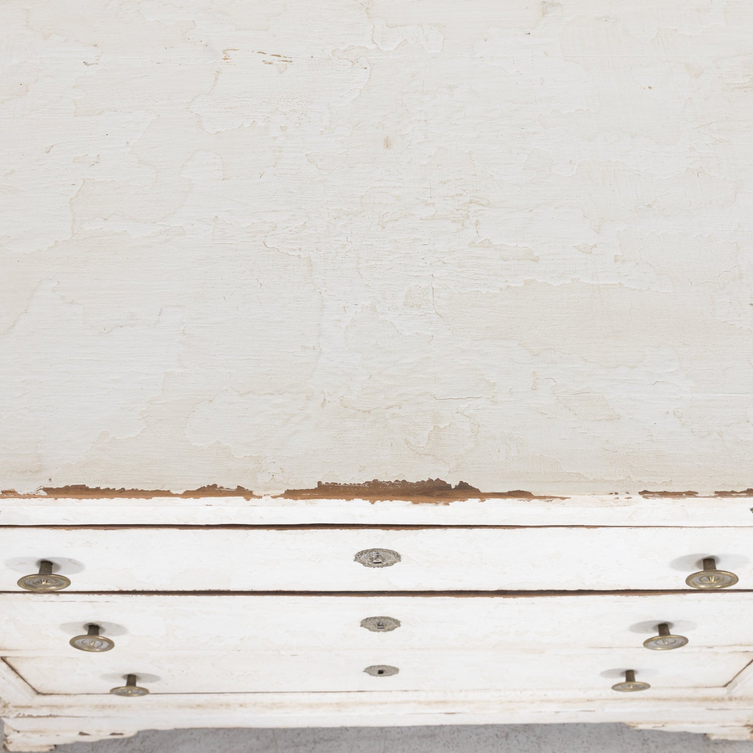 19th Century French Louis Philippe Style White Painted Four-Drawer Commode