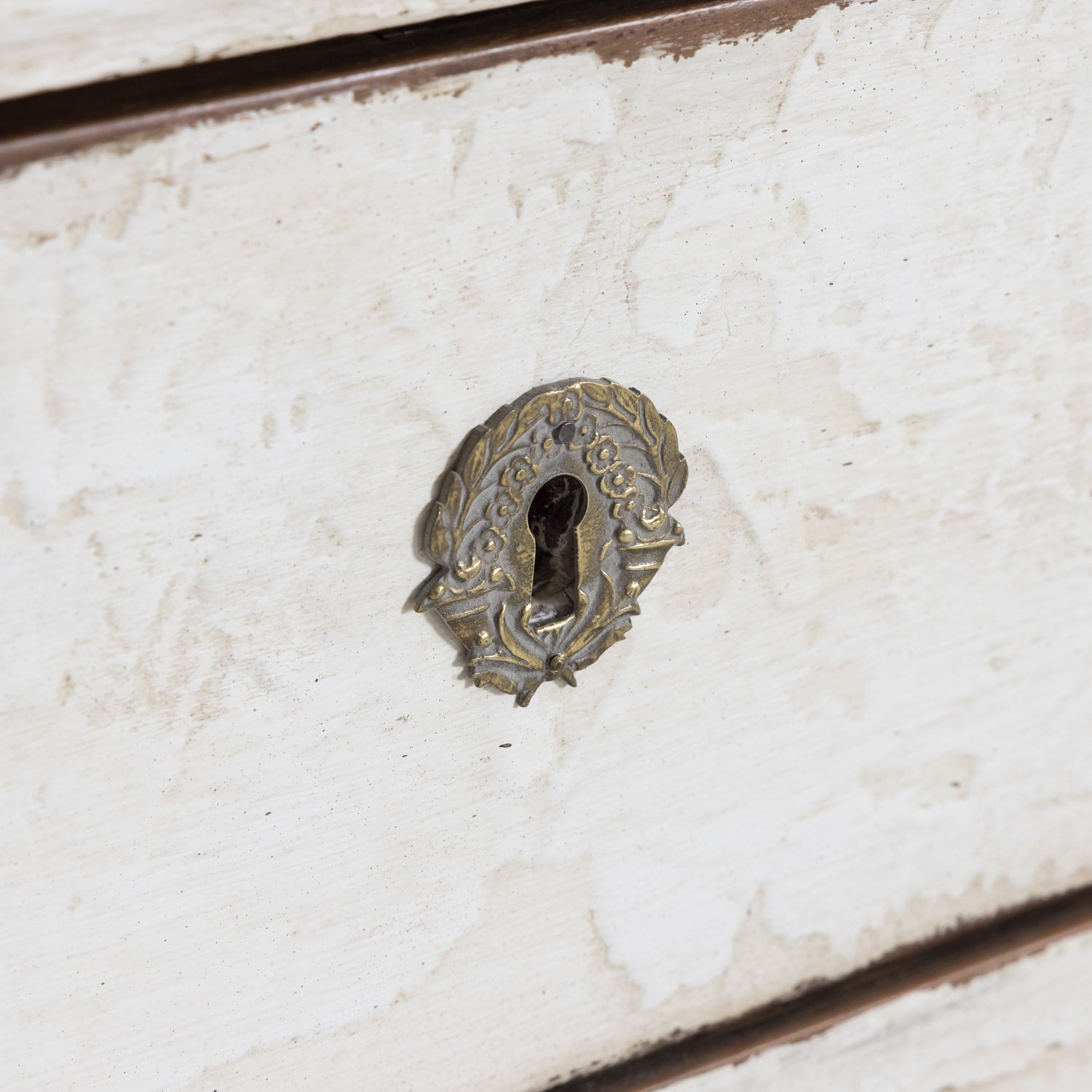 19th Century French Louis Philippe Style White Painted Four-Drawer Commode