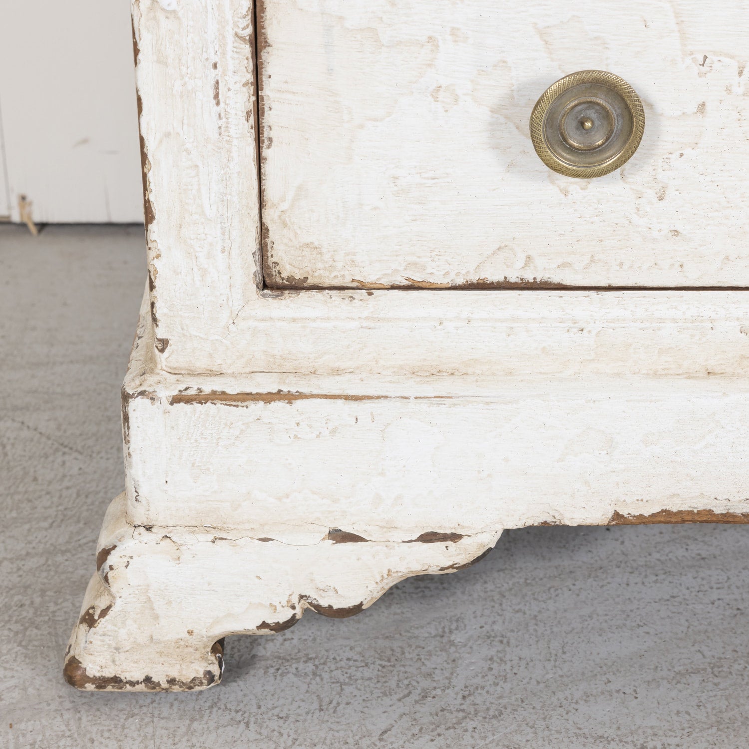 19th Century French Louis Philippe Style White Painted Four-Drawer Commode