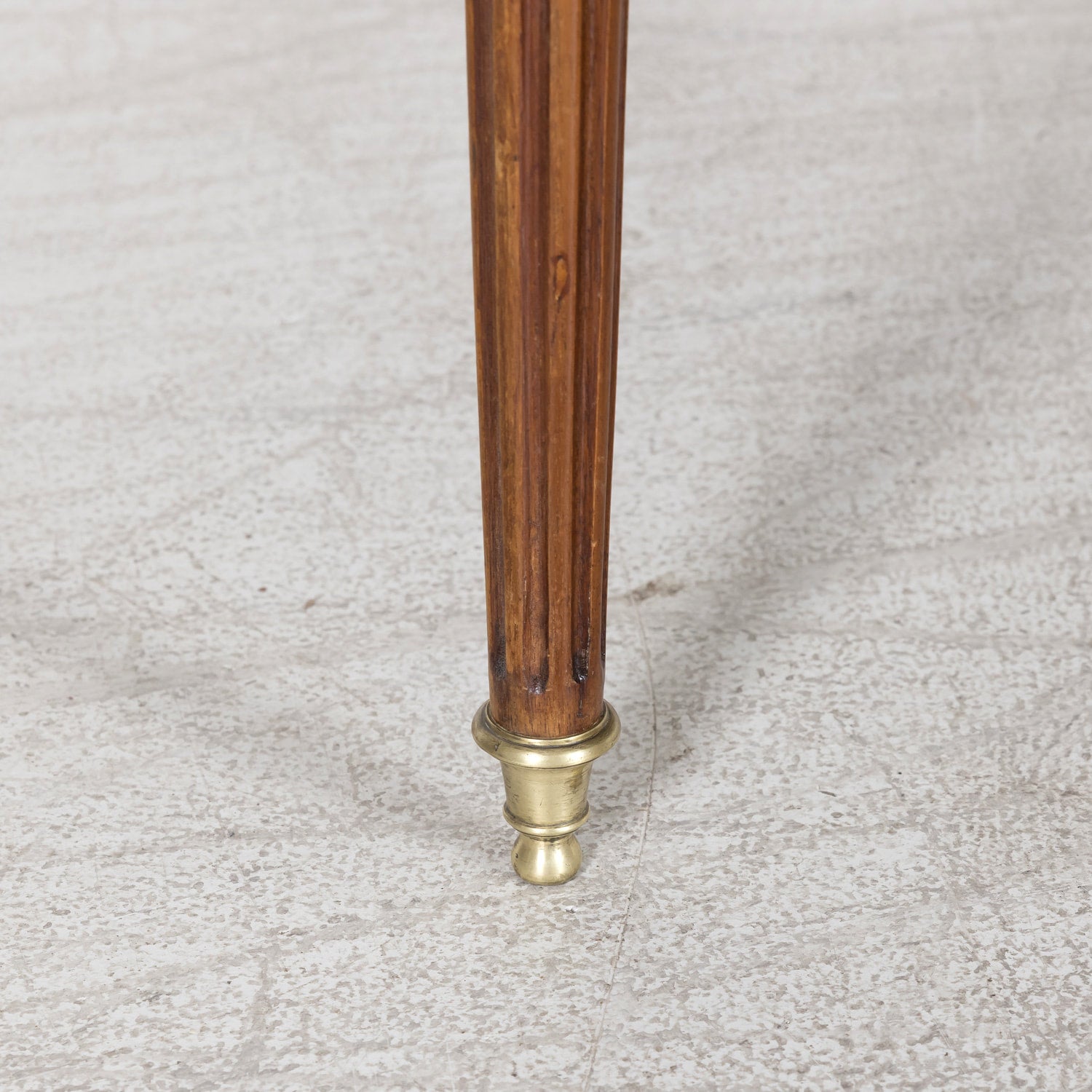 19th Century French Louis XVI Style Mahogany Bureau Plat or Desk with Ormolu Trim