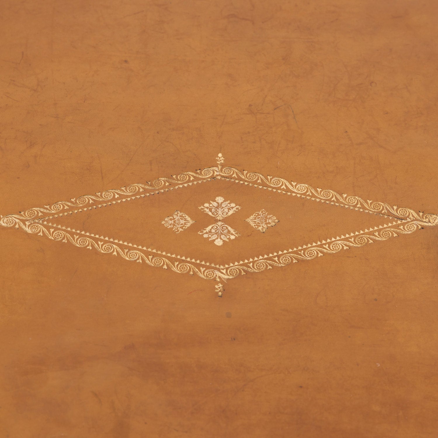 19th Century French Louis XVI Style Mahogany Bureau Plat or Desk with Ormolu Trim