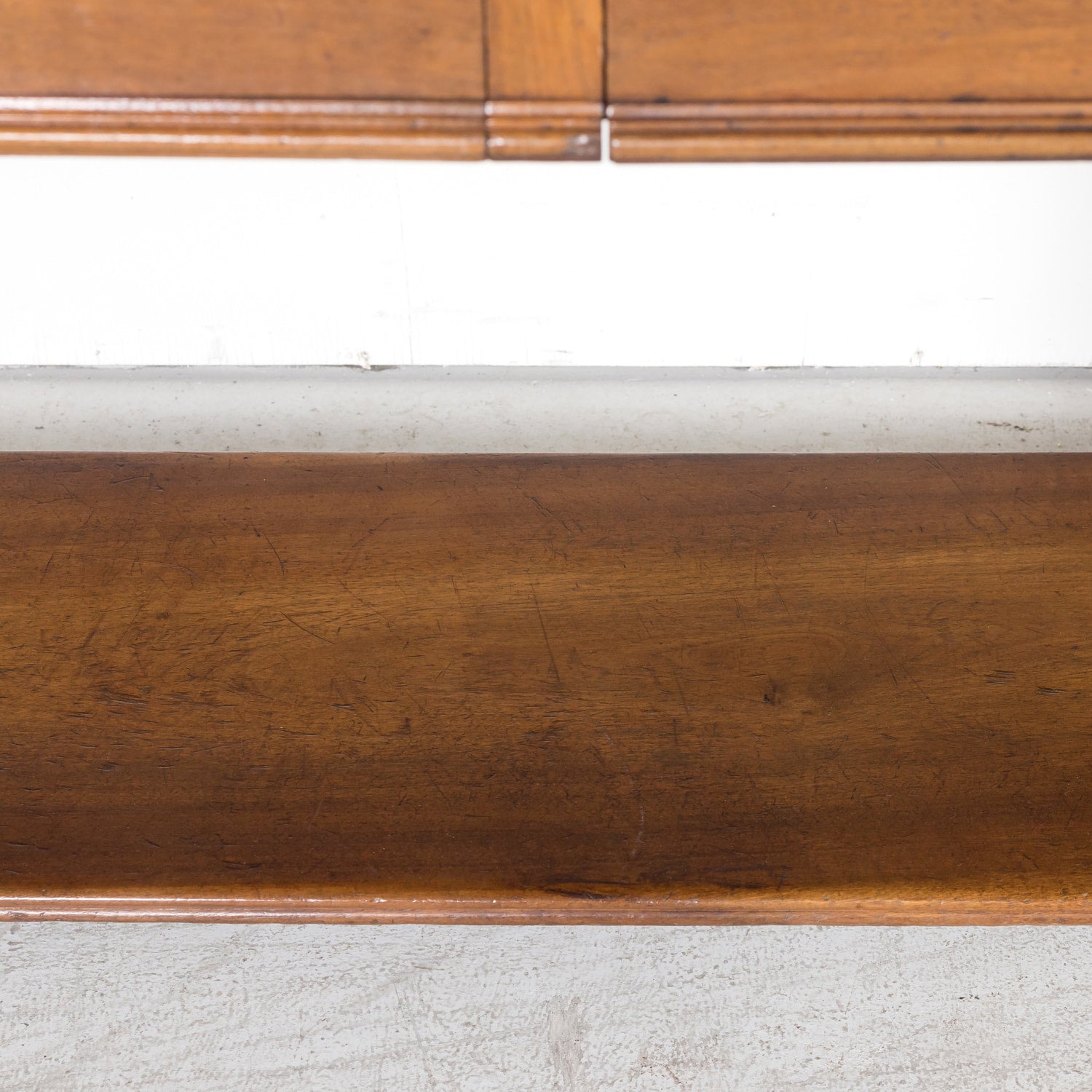 Grand 18th Century French Directoire Period Walnut Draper's Table with Marquetry Band