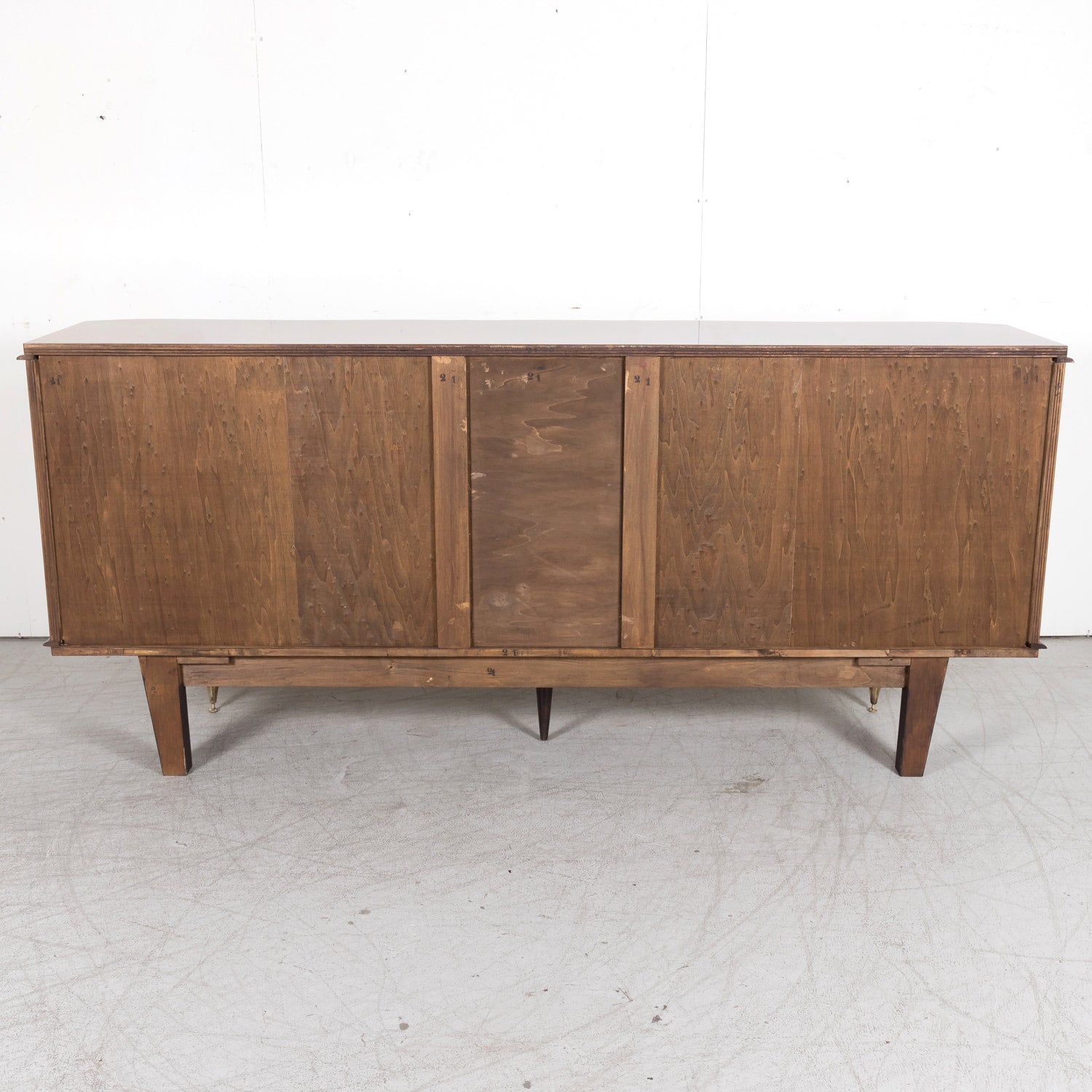 French Art Deco Mahogany and Palisander Parquetry Buffet or Sideboard
