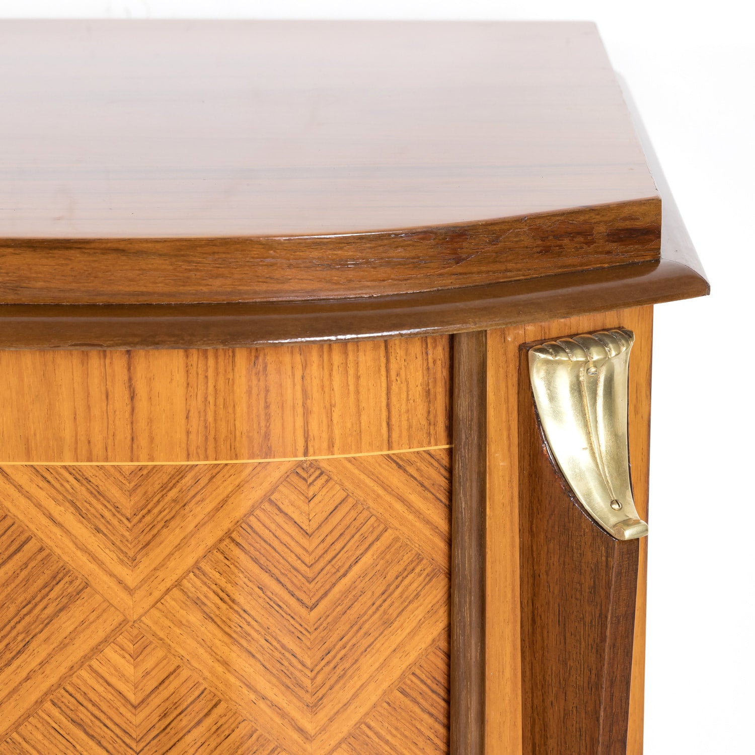 French Art Deco Mahogany and Palisander Parquetry Buffet or Sideboard