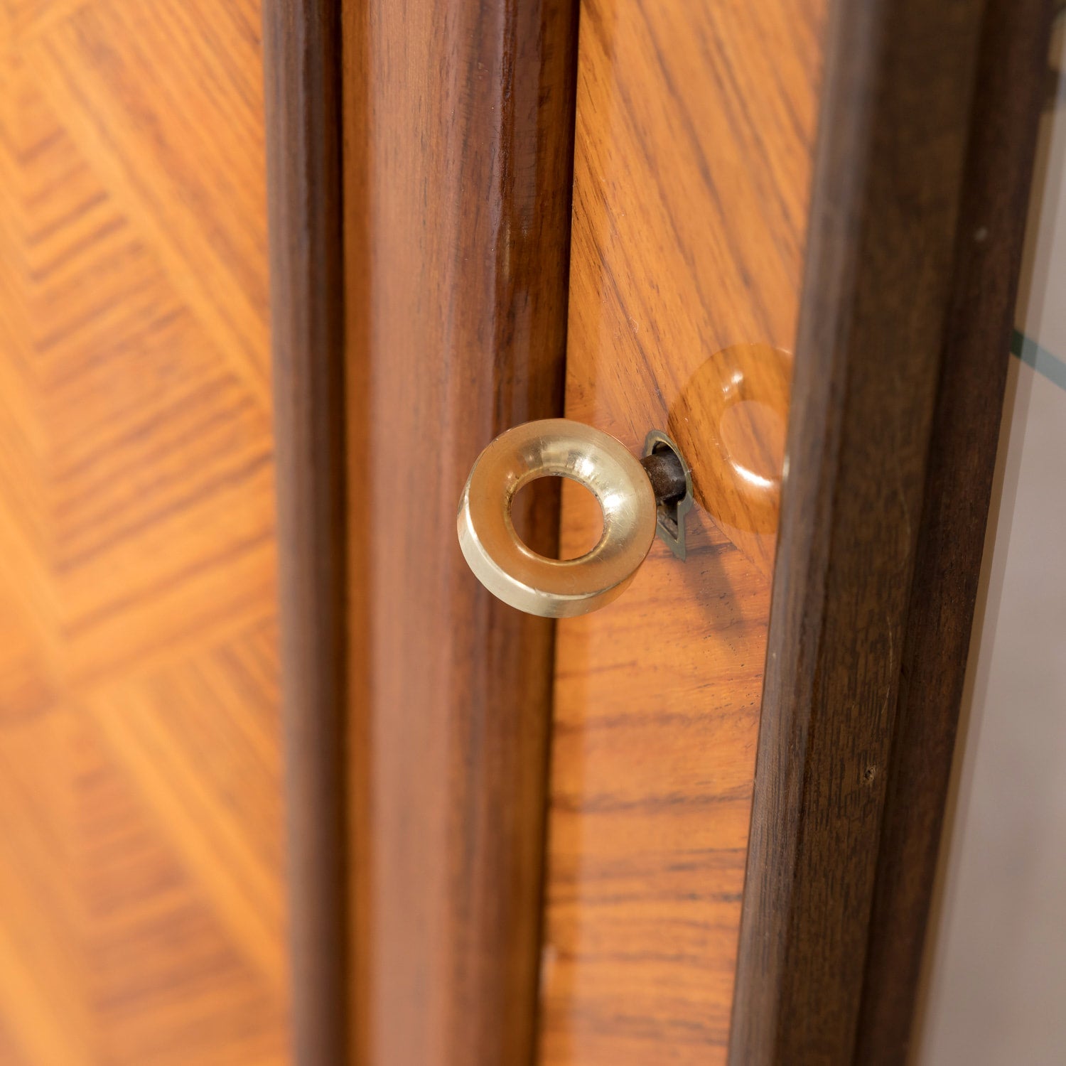 French Art Deco Mahogany and Palisander Parquetry Buffet or Sideboard