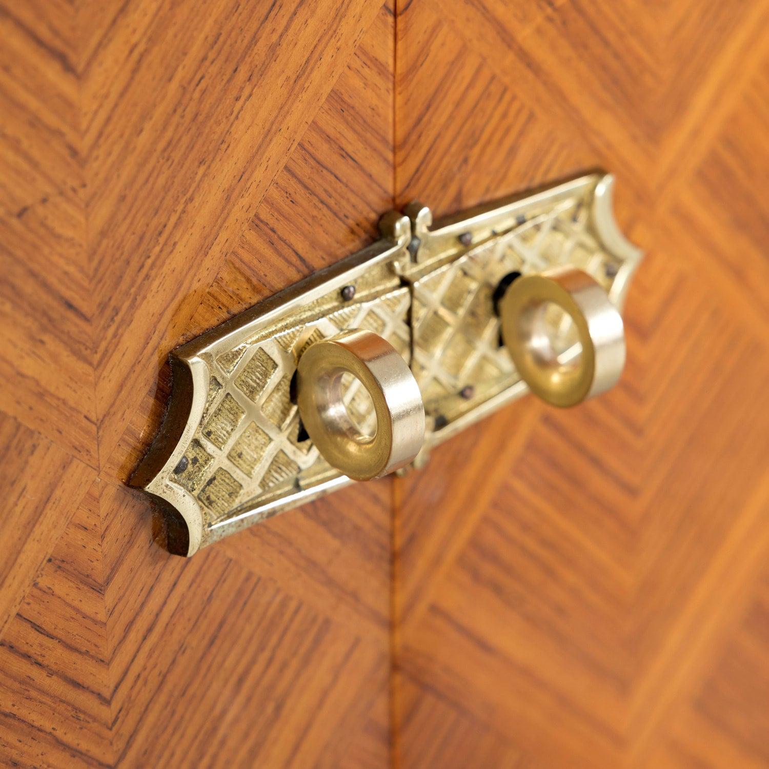 French Art Deco Mahogany and Palisander Parquetry Buffet or Sideboard