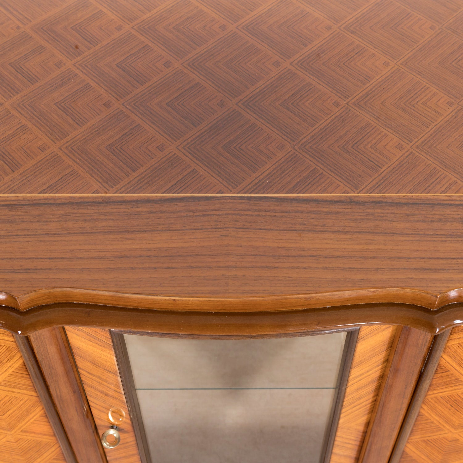 French Art Deco Mahogany and Palisander Parquetry Buffet or Sideboard