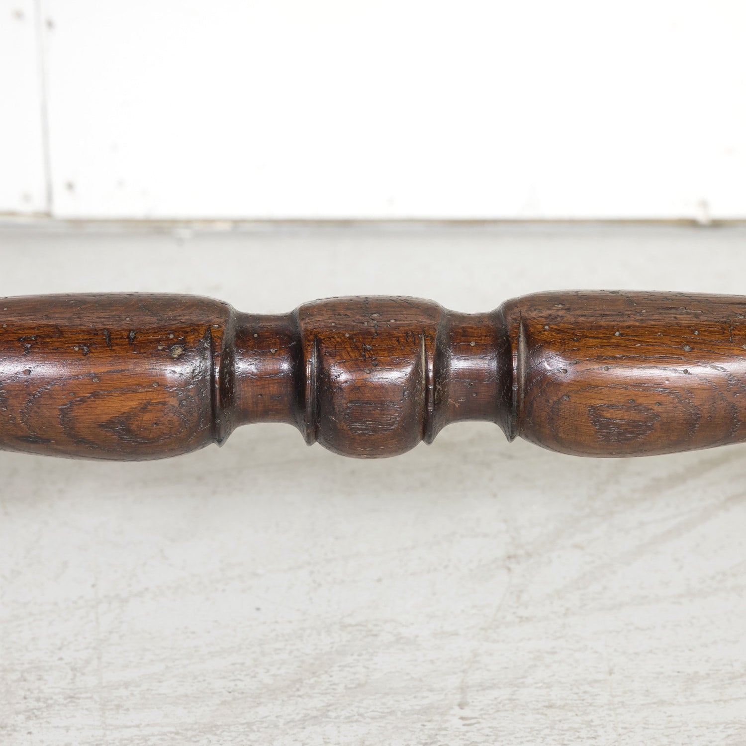 19th Century French Louis Philippe Style Oak Desk with Two Drawers