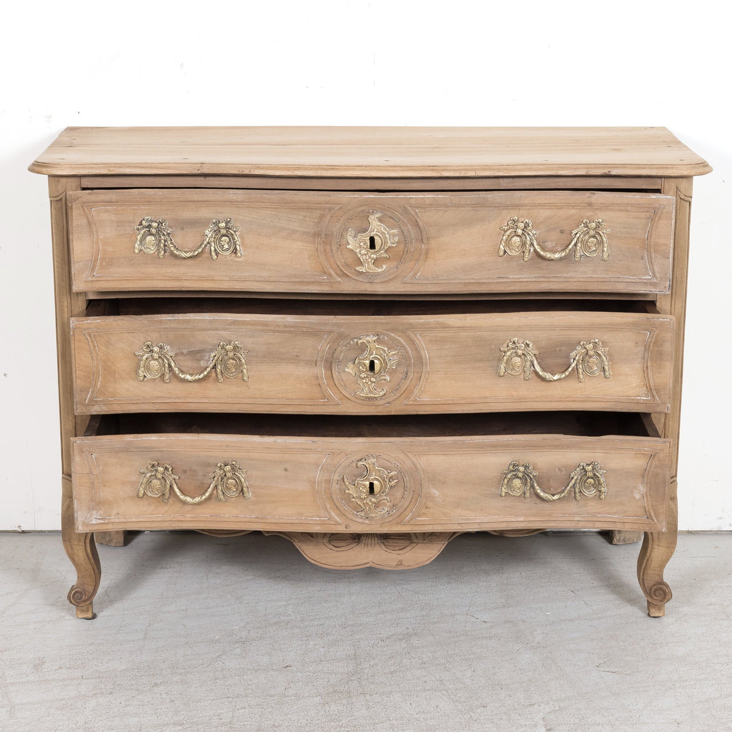 SOLD RT Louis XV Bleached Walnut Commode