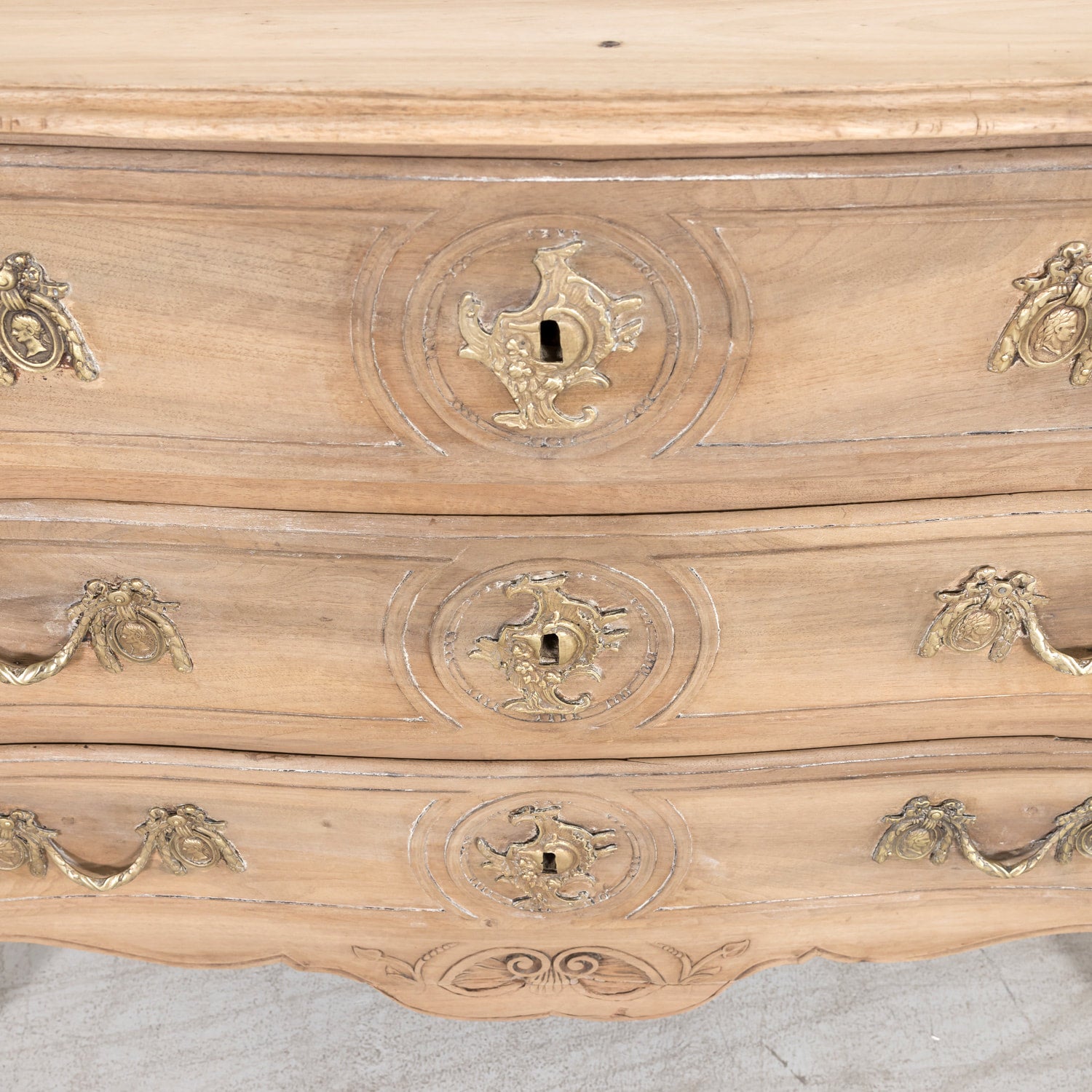 SOLD RT Louis XV Bleached Walnut Commode