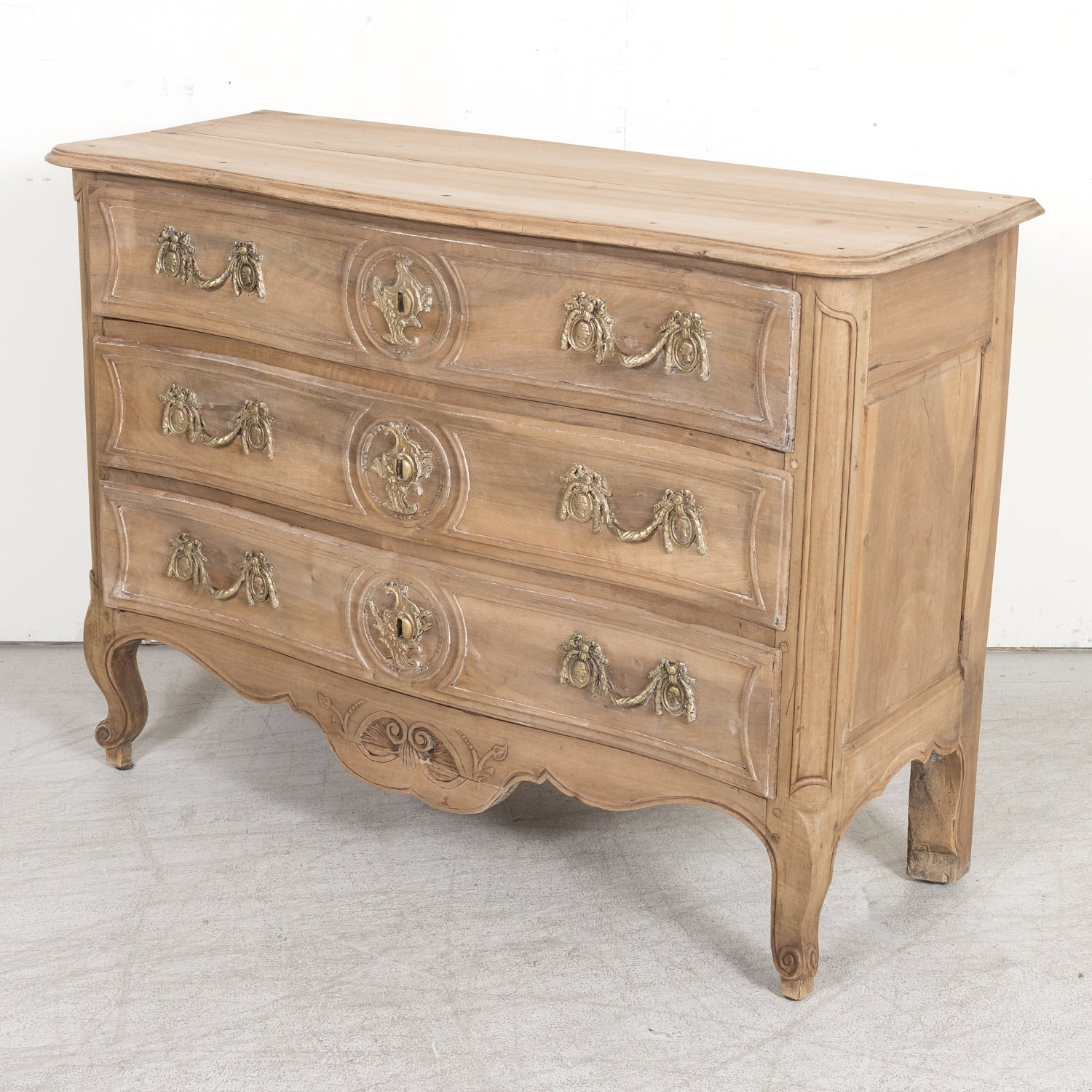 SOLD RT Louis XV Bleached Walnut Commode