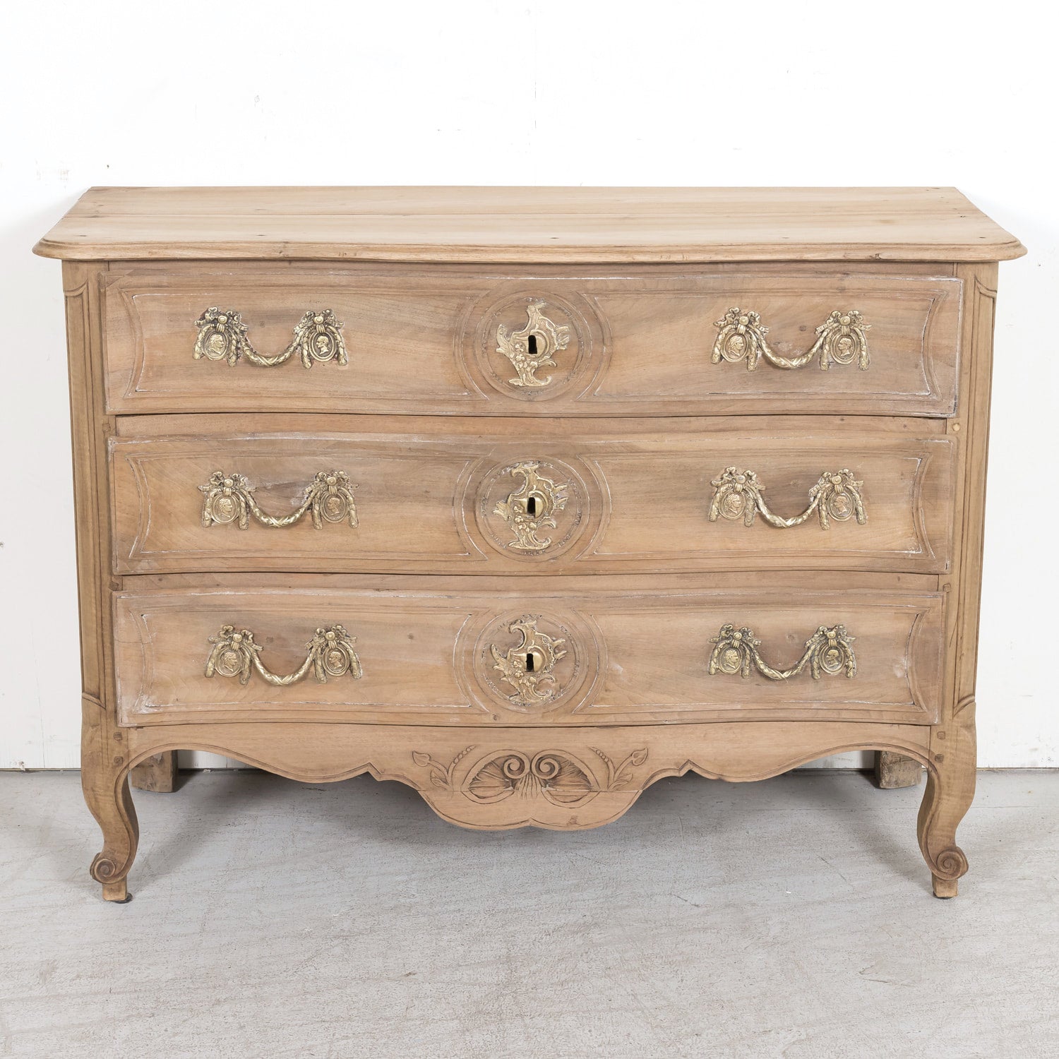 SOLD RT Louis XV Bleached Walnut Commode