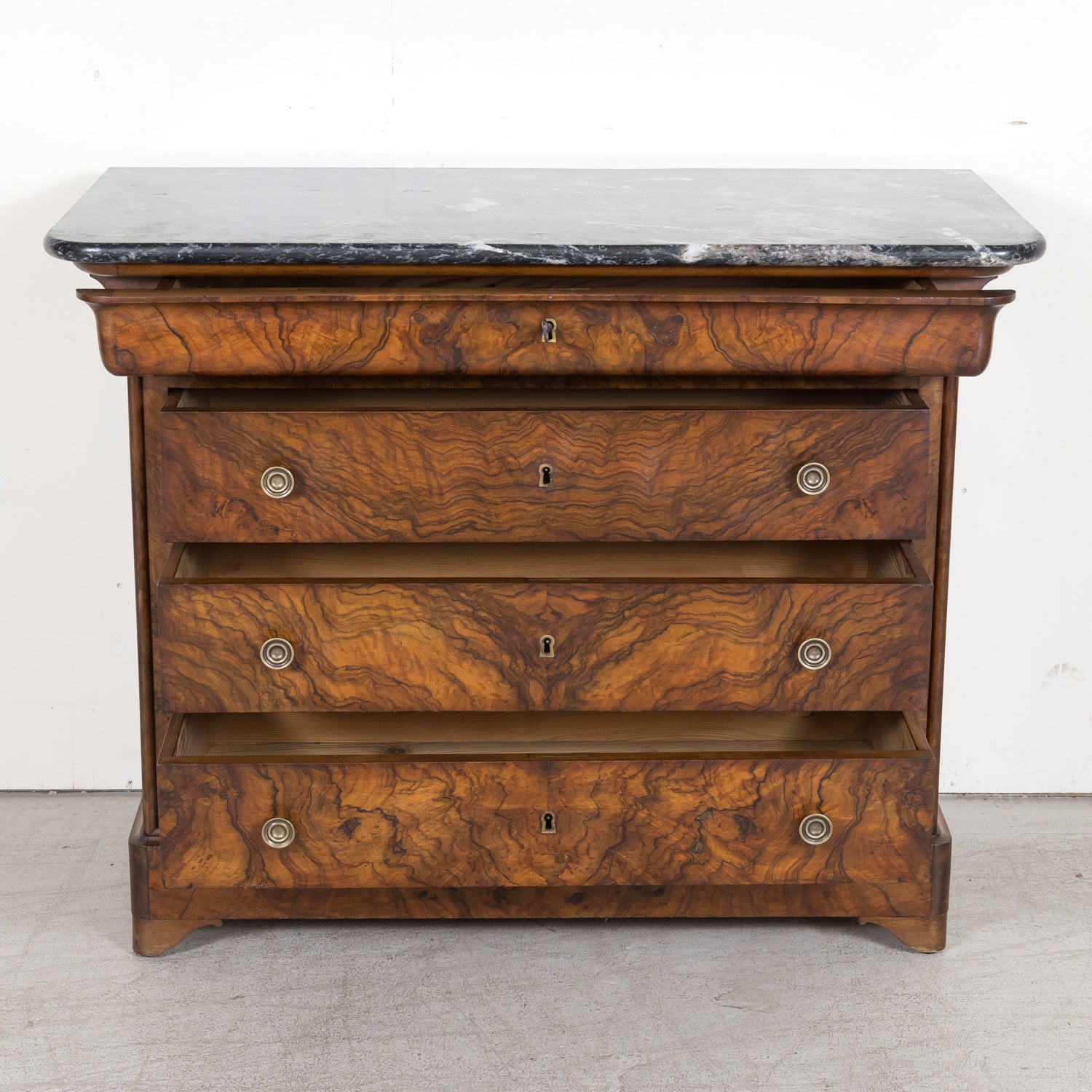 SOLD RT LPH Burl Walnut Chest