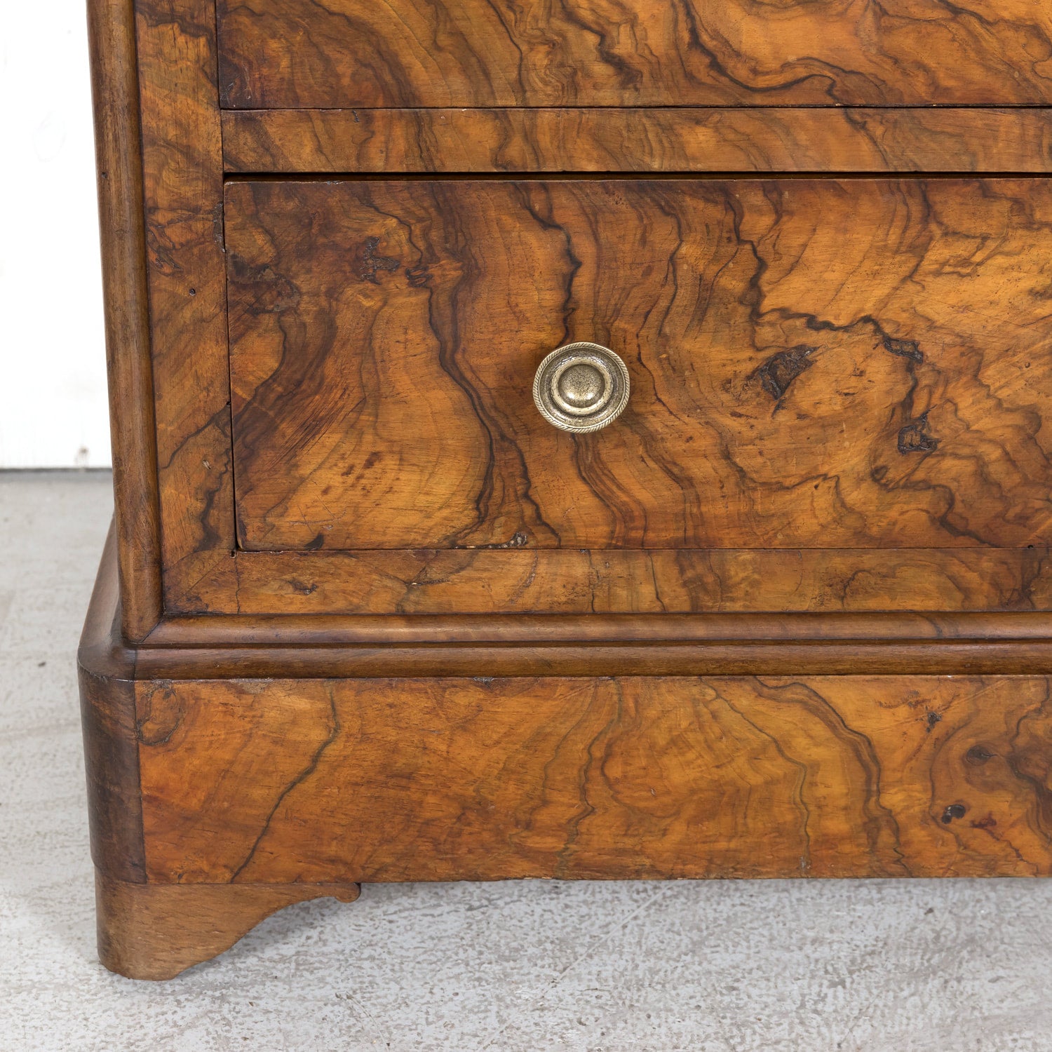 SOLD RT LPH Burl Walnut Chest